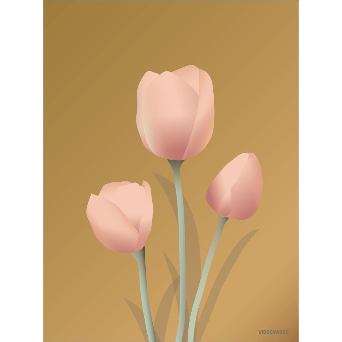 Vissevasse Tulpe Poster 30 X40 Cm, Bernstein