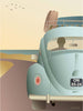 Vissevasse Affiche VW Beetle, 15 x21 cm