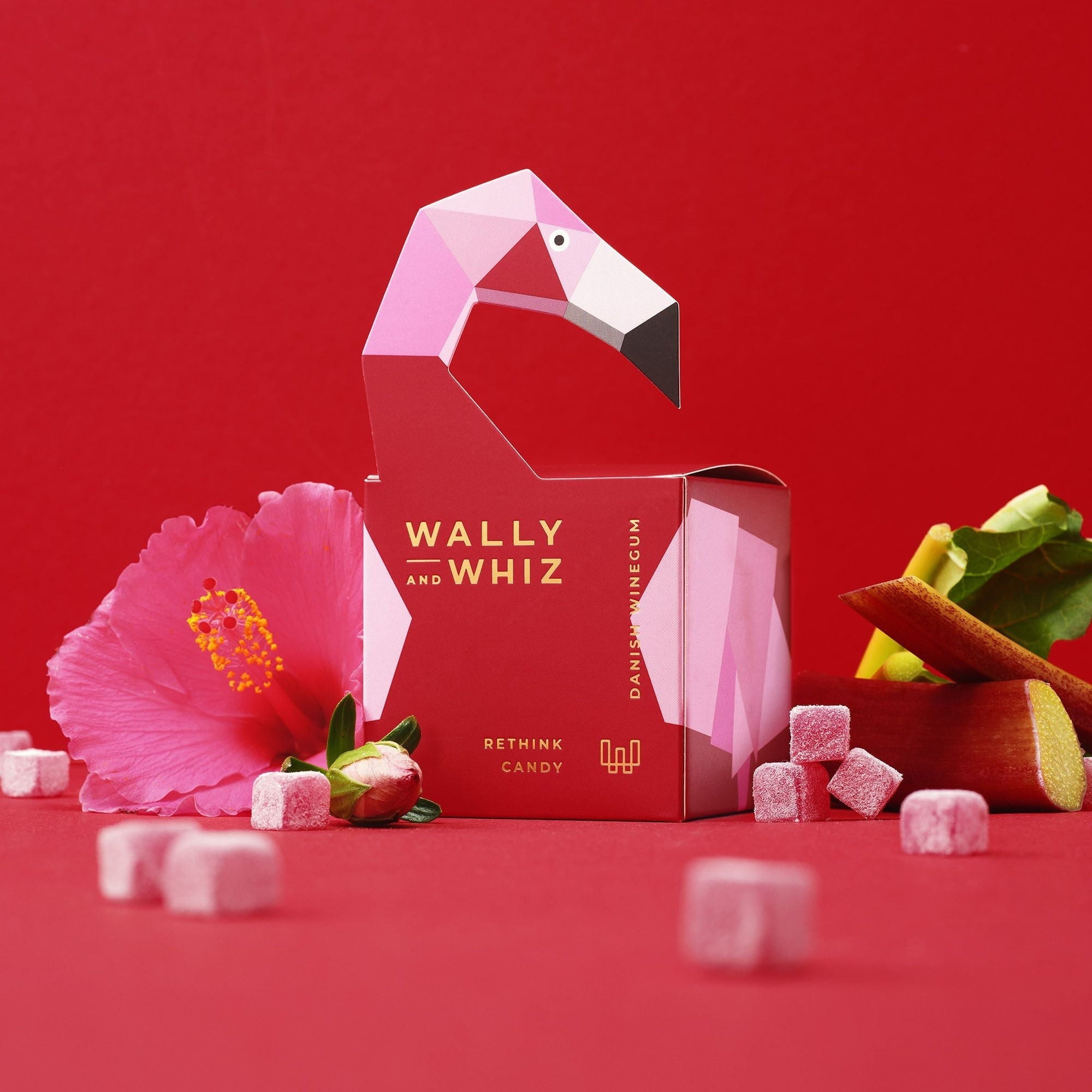 [product_category]-Wally And Whiz Wine Gum Cube, Flamingo Red Hibiscus With Rhubarb 140g-Wally and Whiz-5713471009353-f5401421-WAL-3