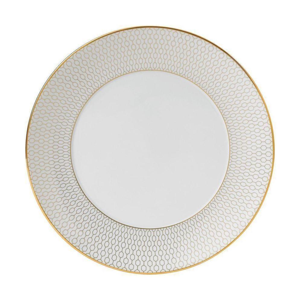 Wedgwood Arris -plaat 20 cm, wit/goud