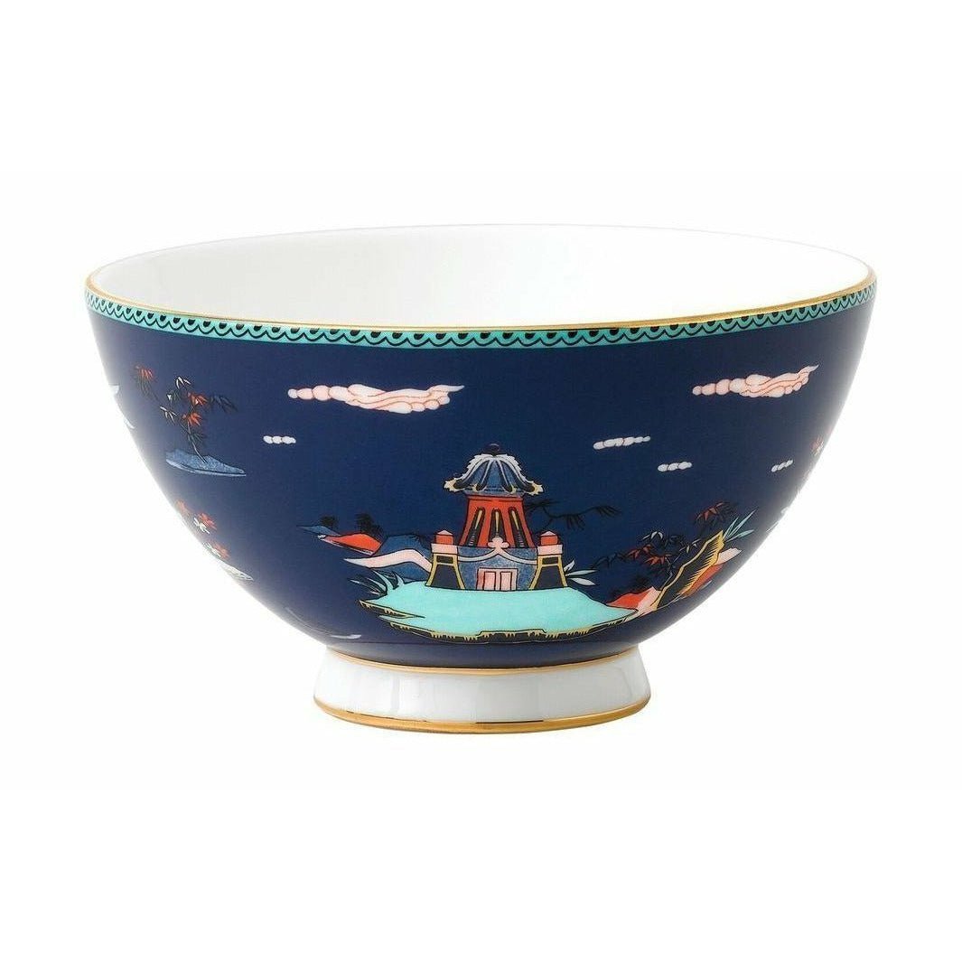 Wedgwood Wonderlust Blue Pagoda Bowl 11 cm lahjapakkaus, sininen