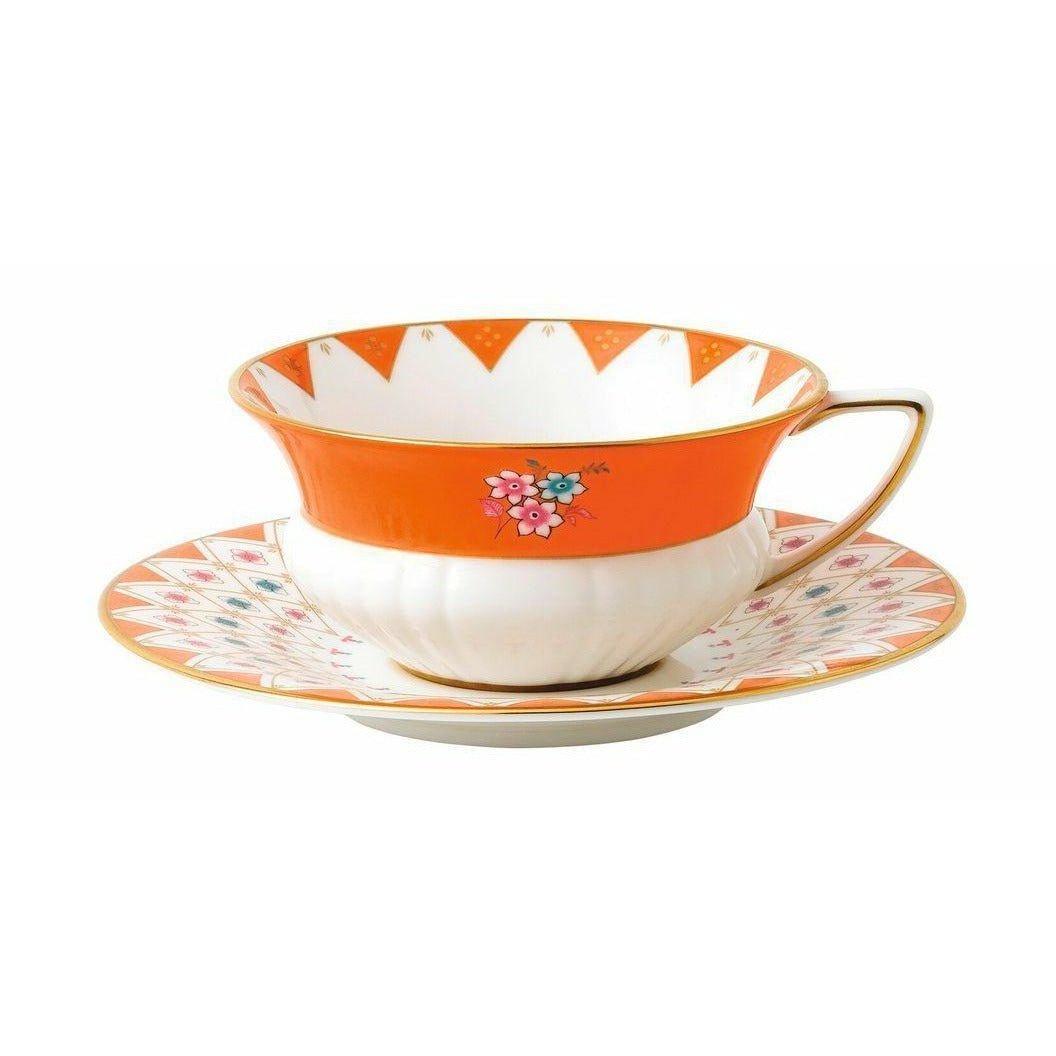 Wedgwood Wonderlust Andre mønstre Peony Diamond Teacup 0,15 L & Saucer Gift Box