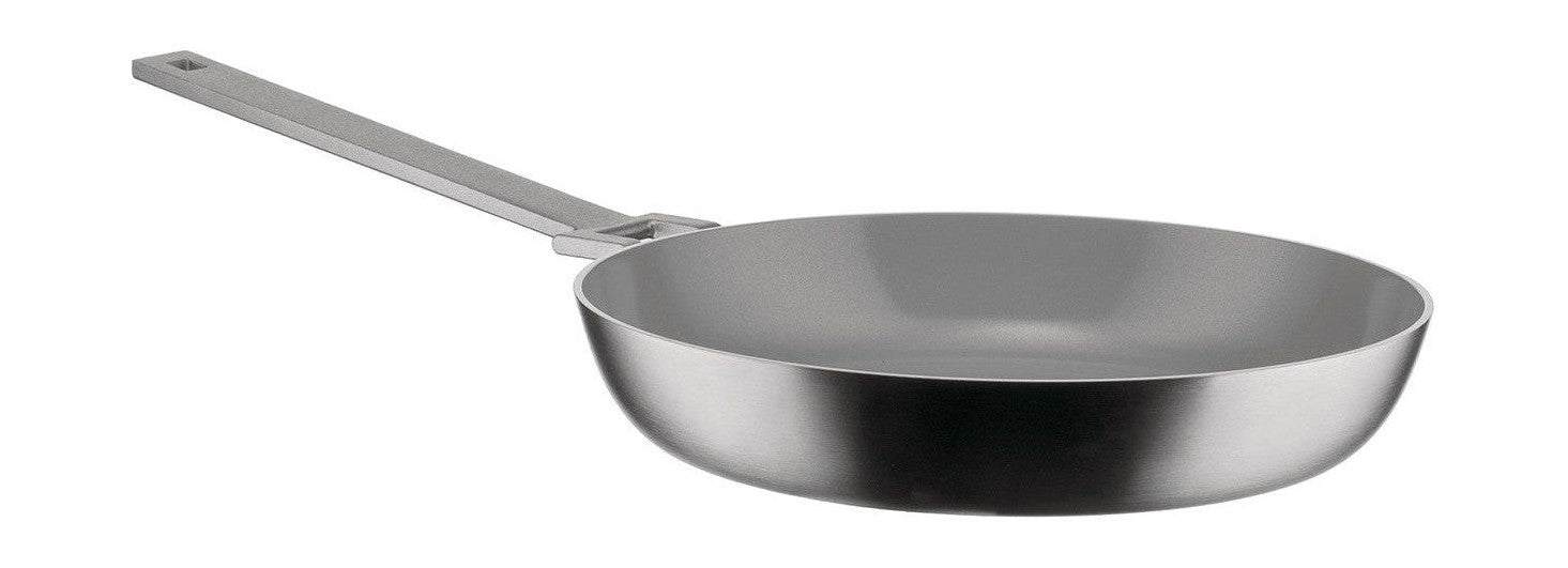Alessi Convivio Frying Pan con un mango largo, Ø 24 cm