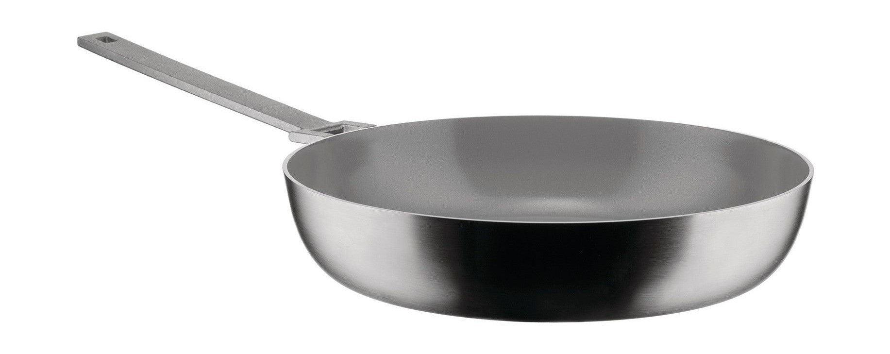 Alessi Convivio Diepe Frying Pan Met Een Lange Handvat