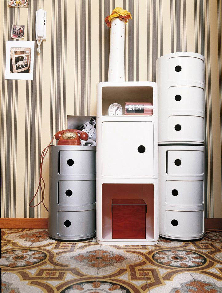 Kartell Componsibili Classic Big Container 3 -elementit, hopea