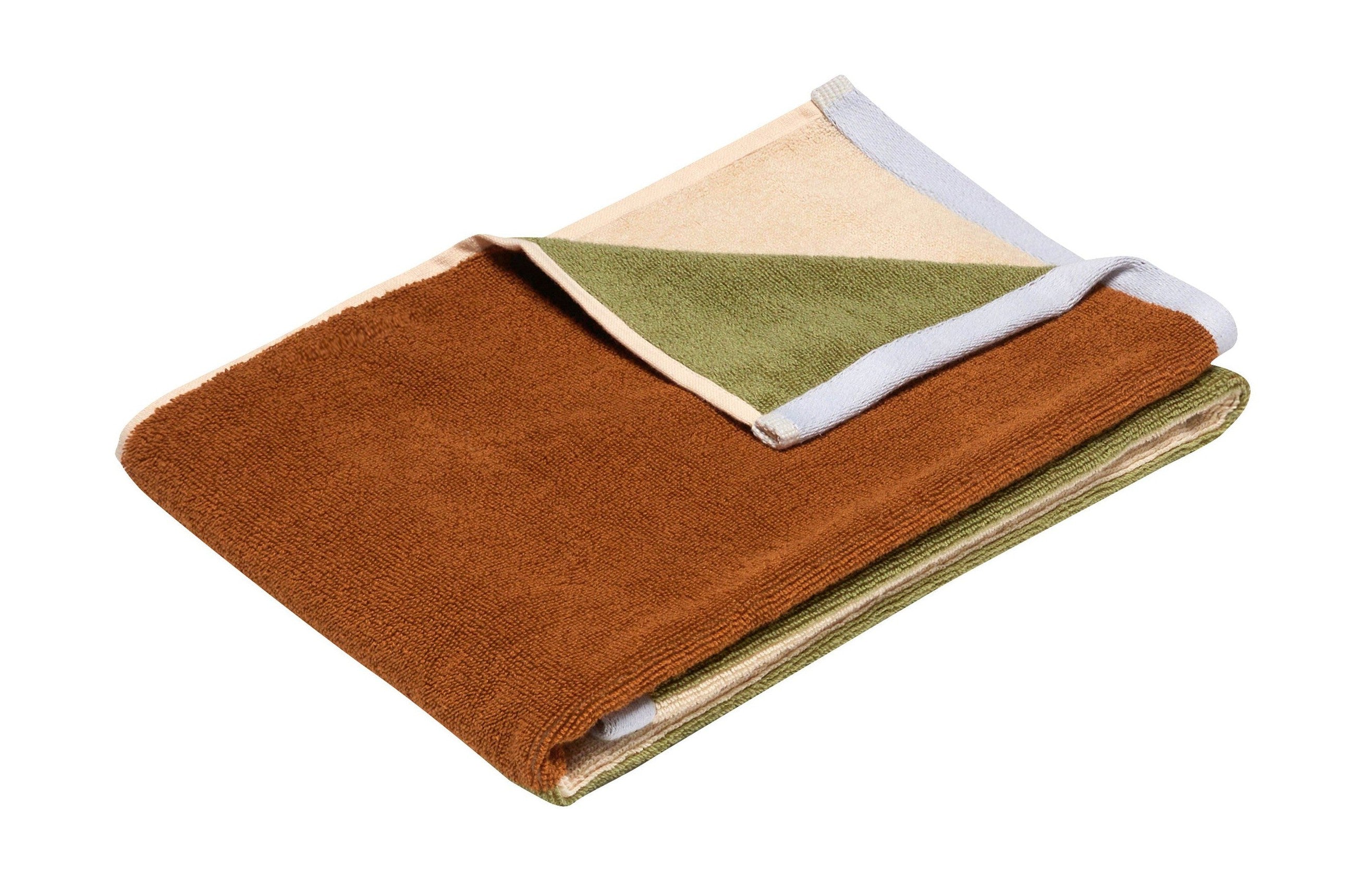 Hübsch Serviette Block, petite, marron/multicolore