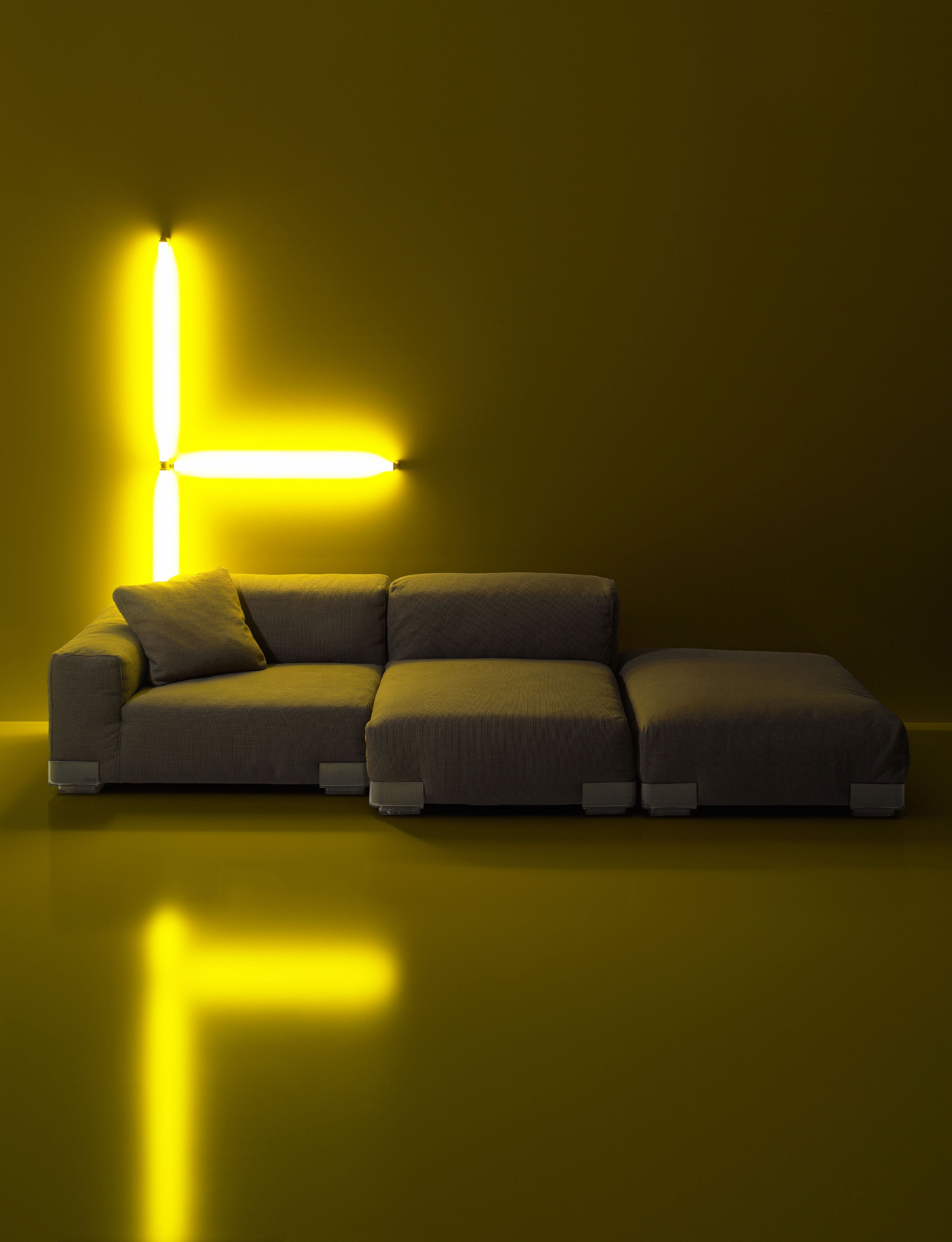 Kartell Plastics Duo 2 -personers sofa SX XL bomuld, grøn