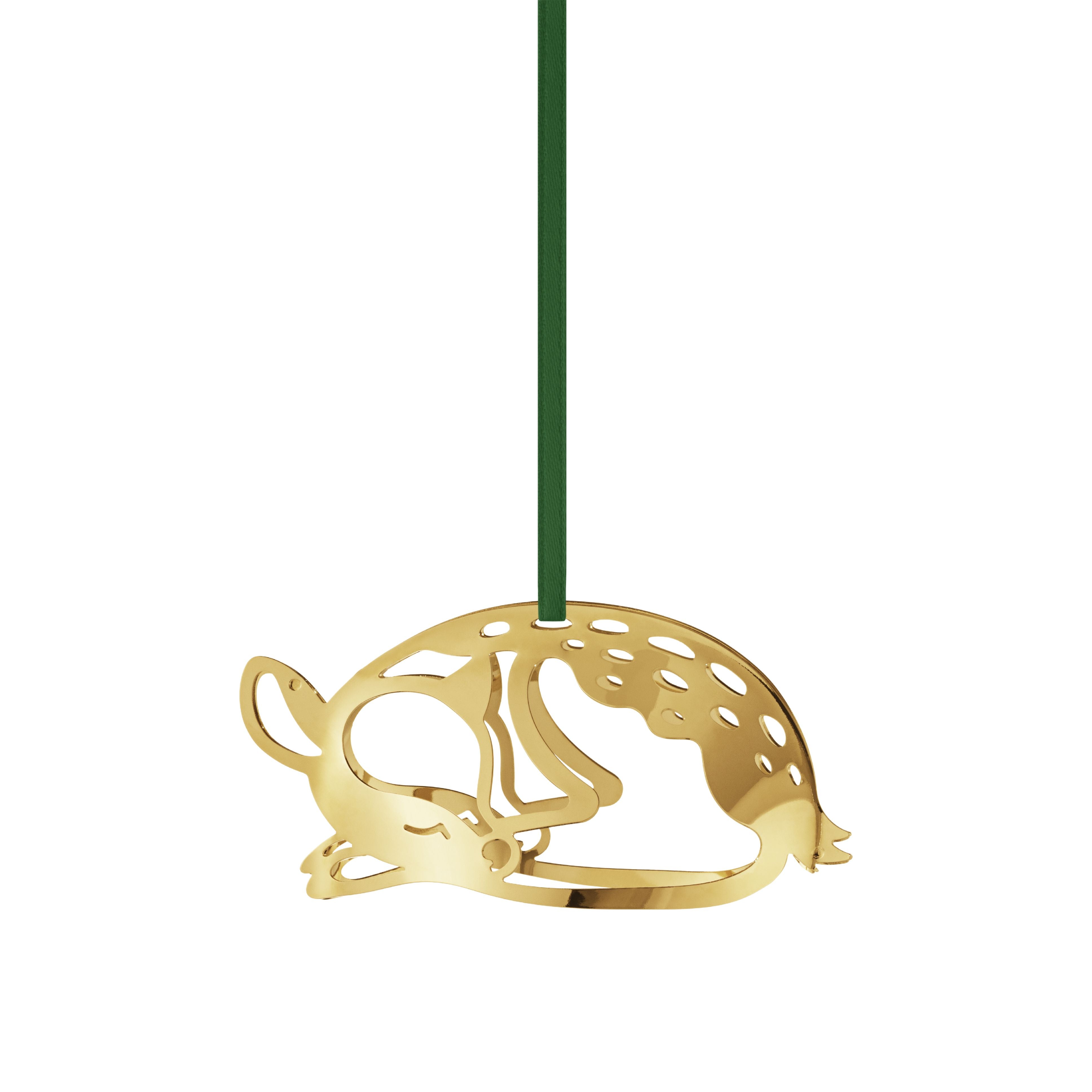 Georg Jensen 2023 Kerst ornament hert, goud verguld