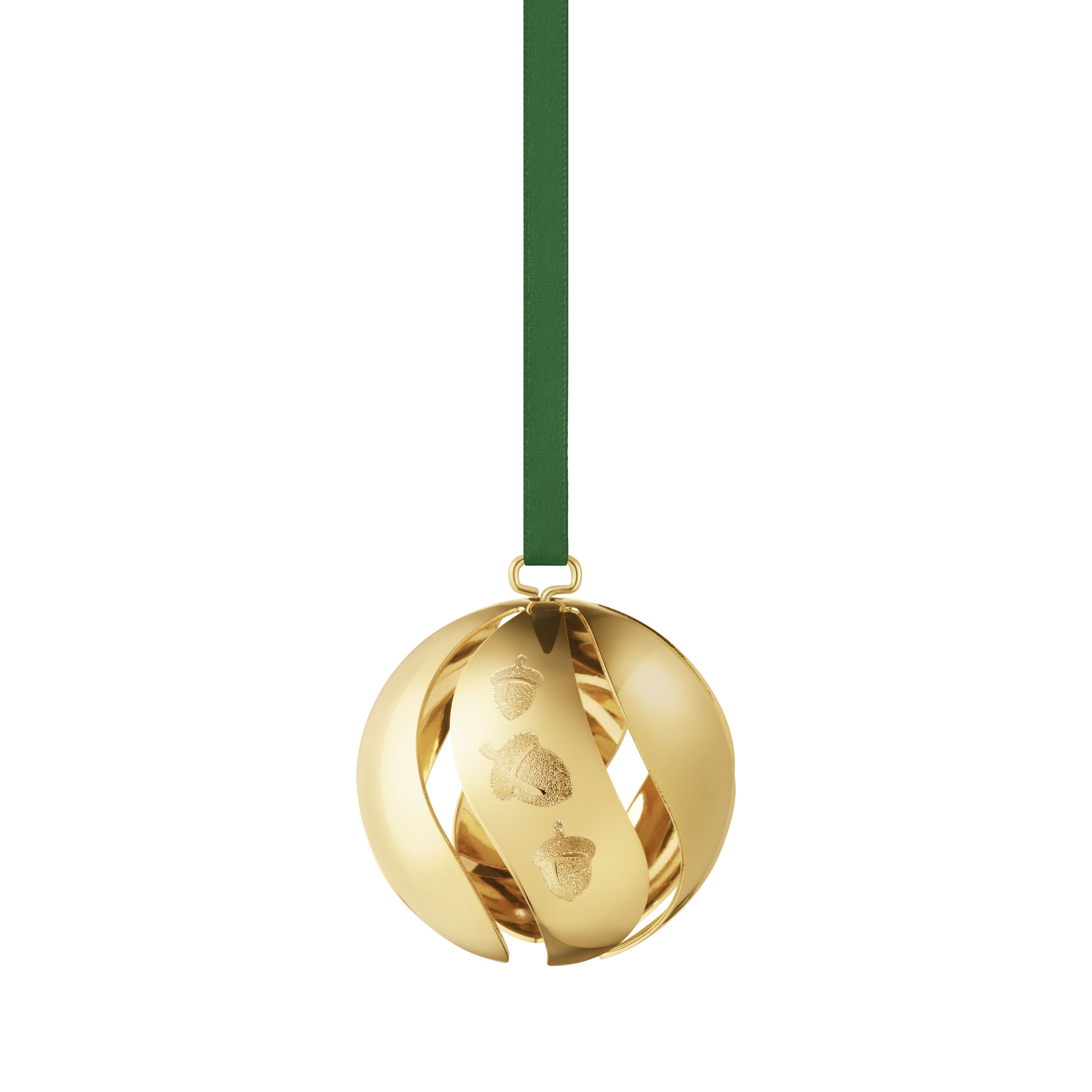 Georg Jensen 2023 Weihnachtsschmuck Ball, Gold plattiert
