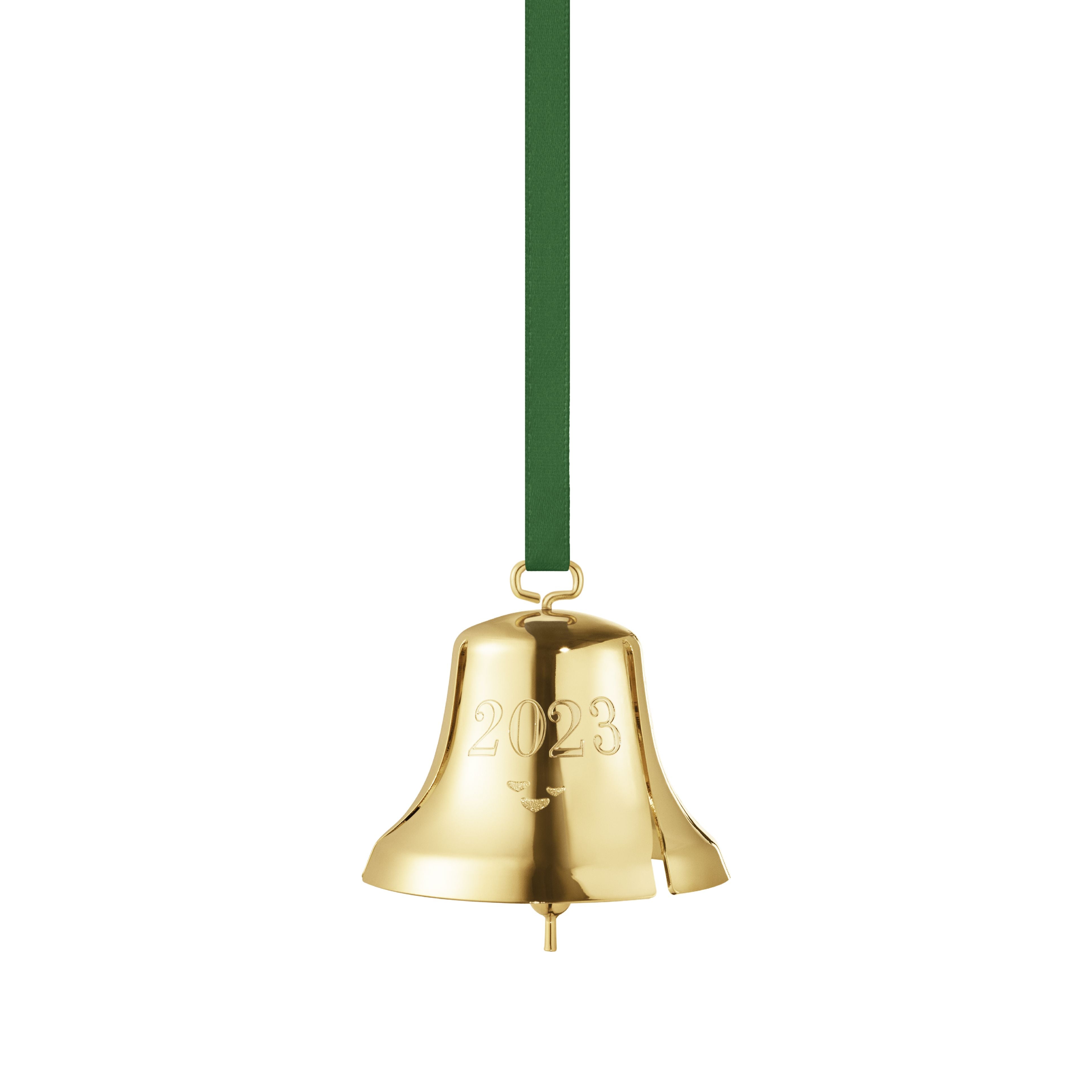 Georg Jensen 2023 Christmas Ornament Bell, Gold Plated