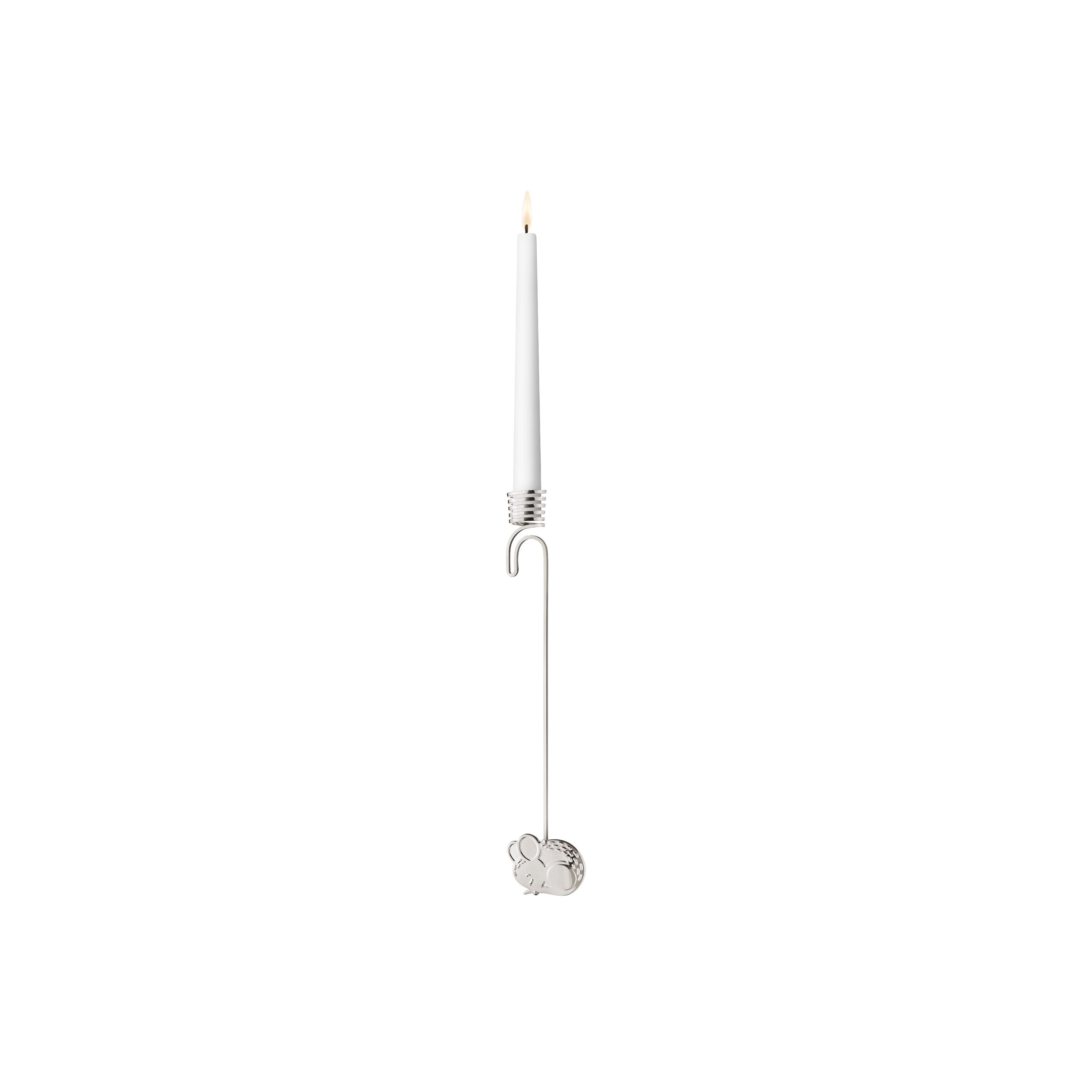 Mouse di candela di Natale di Georg Jensen 2023, palladium placcato