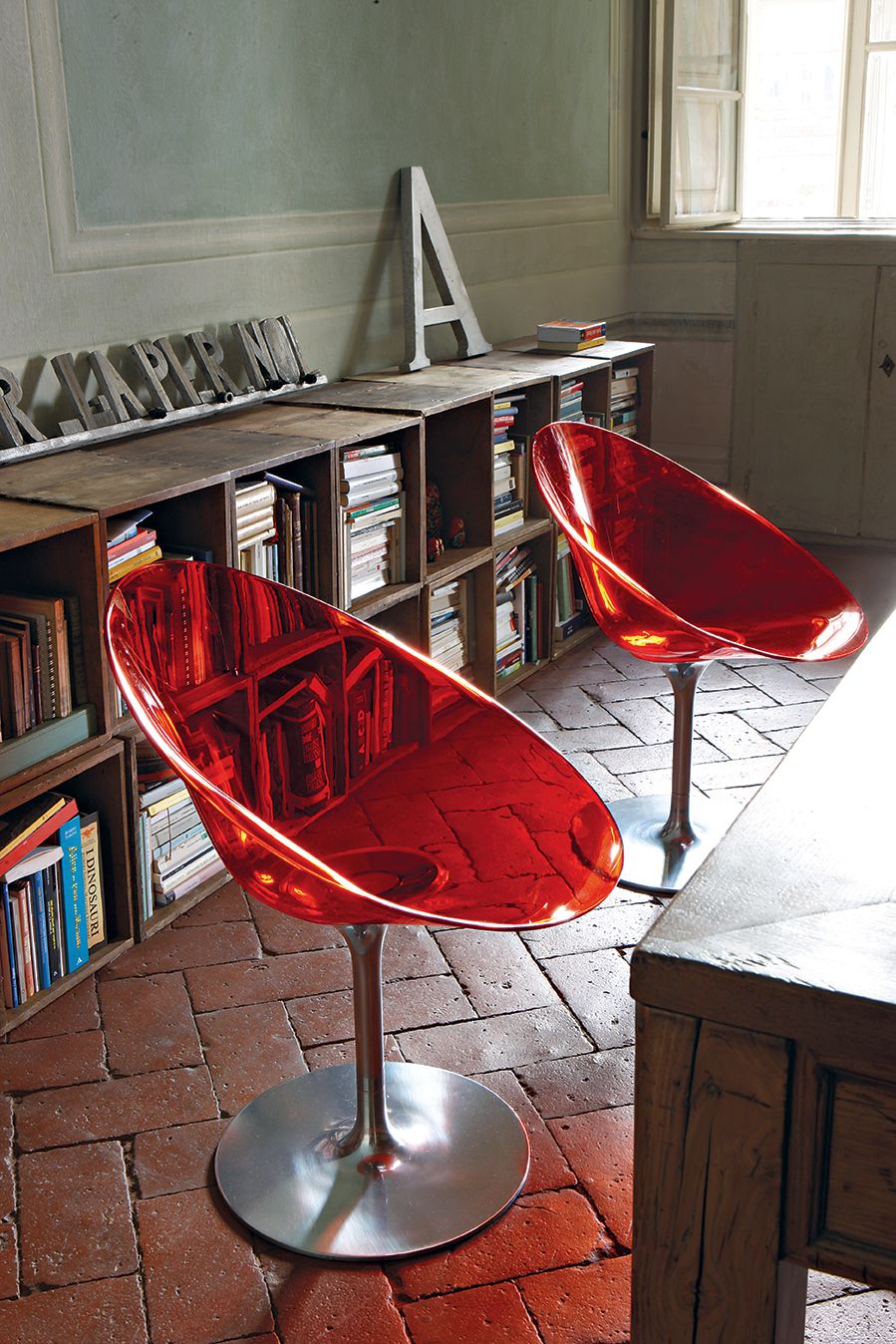 Kartell Eros lenestol, krystall