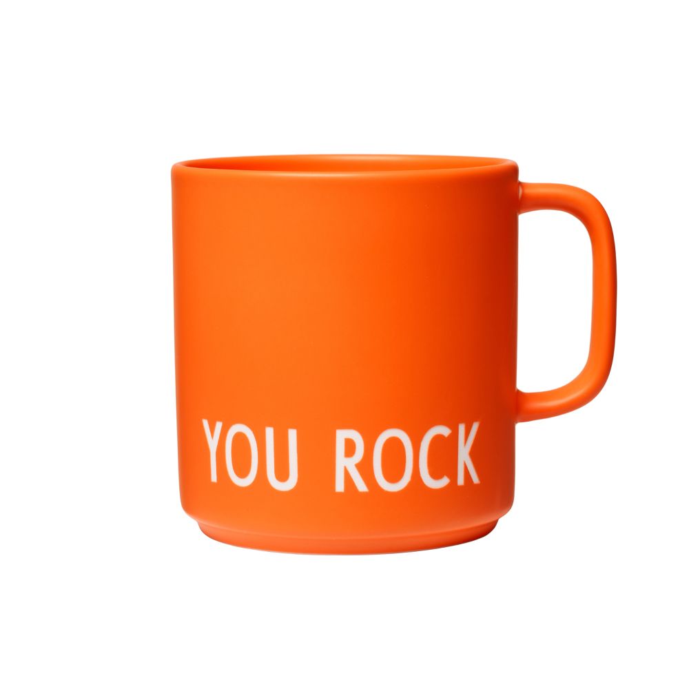 Design Letters Tasse préférée avec poignée, vous rockez