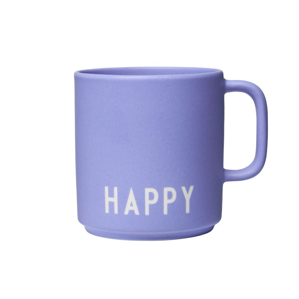 Design Letters Tasse préférée avec poignée, heureuse