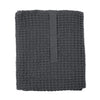 The Organic Company Big Waffle Towel And Blanket, Dark Grey