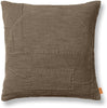 Ferm Living Housse de coussin Darn, taupe foncé