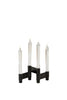 Studio over Link Candle Holder, Black Anodized