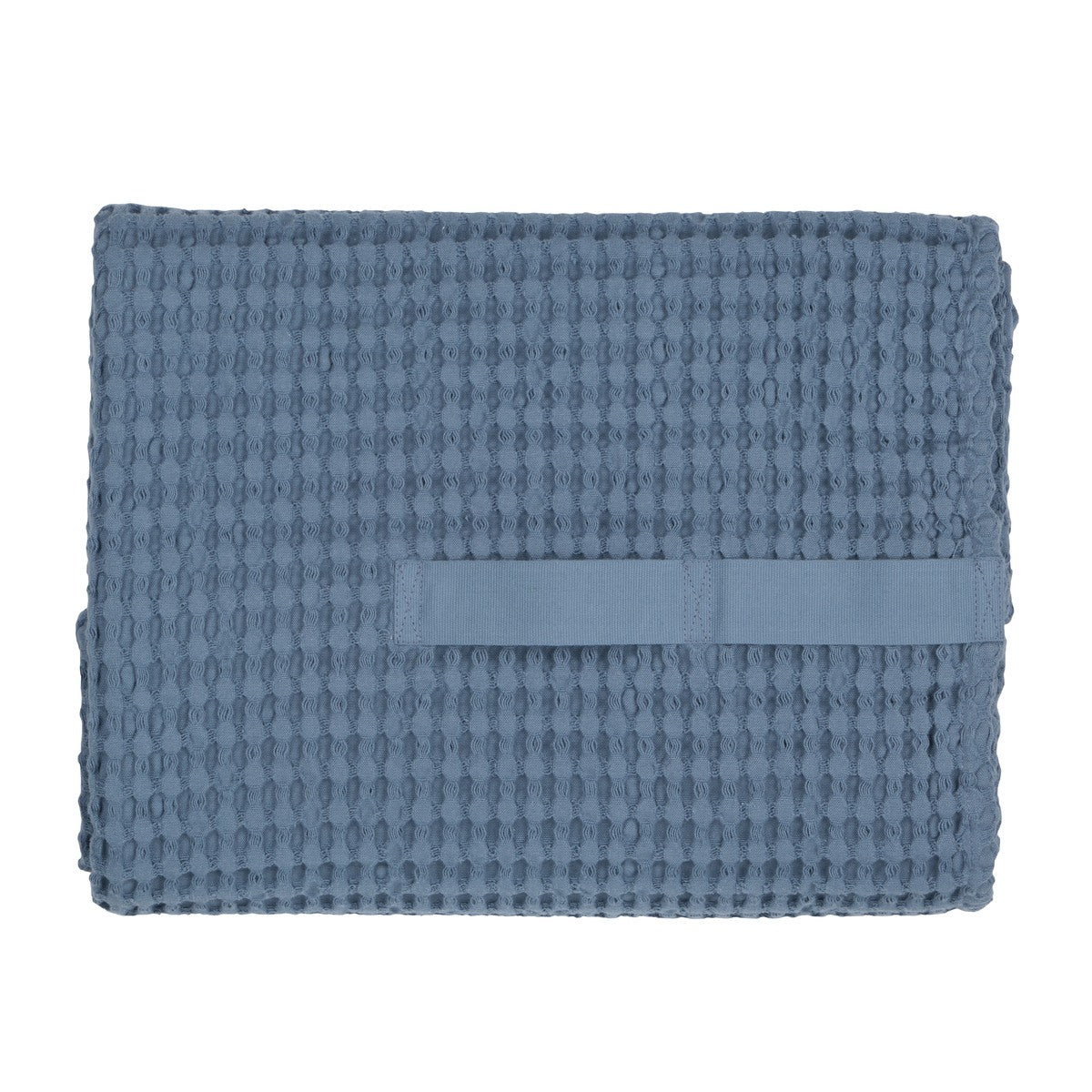 La compañía orgánica Big Waffle Toilel and Blue, azul gris