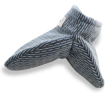 La compañía orgánica Mini Mitts, piedra azul gris