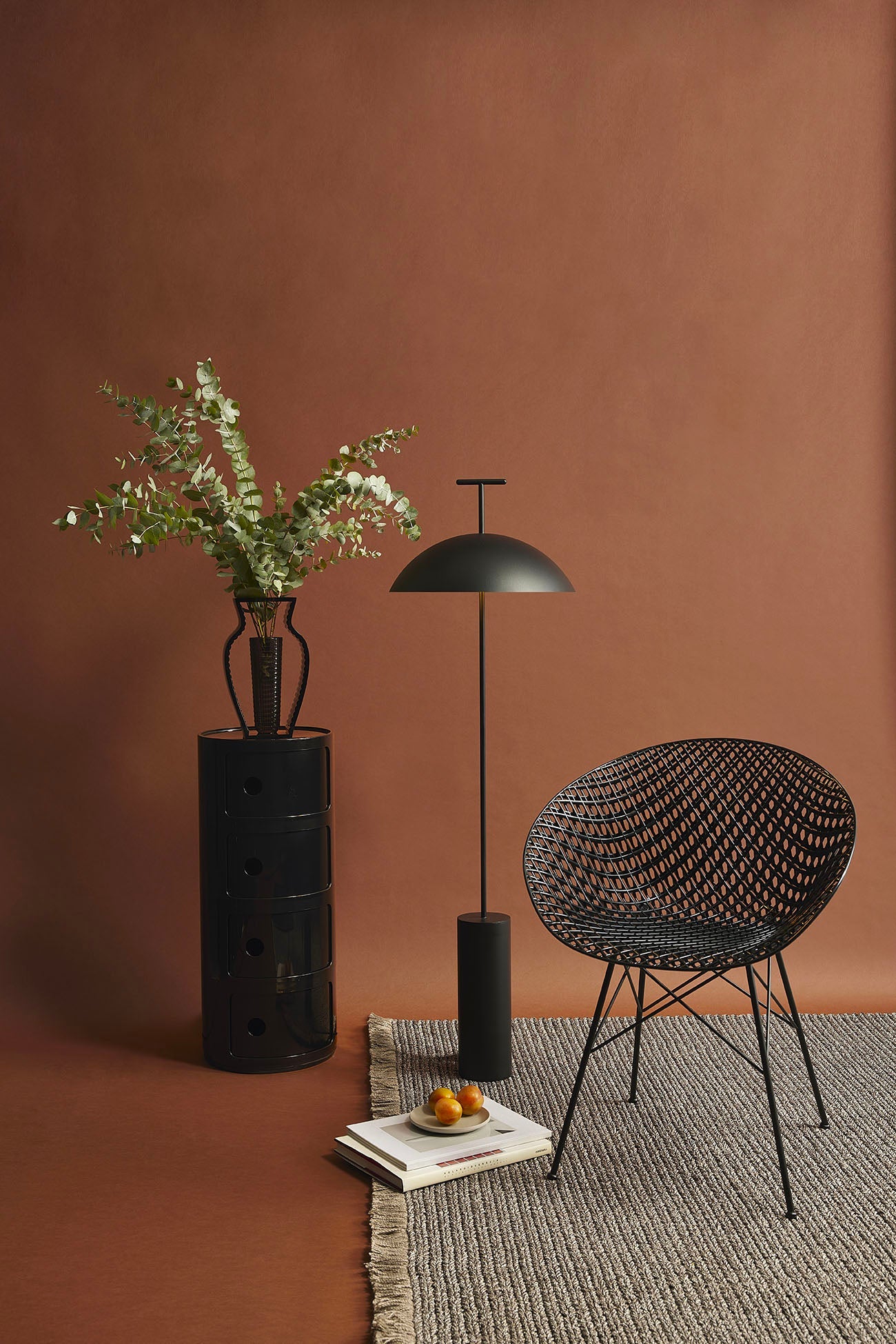 Sedia kartell smatrik, nero/nero