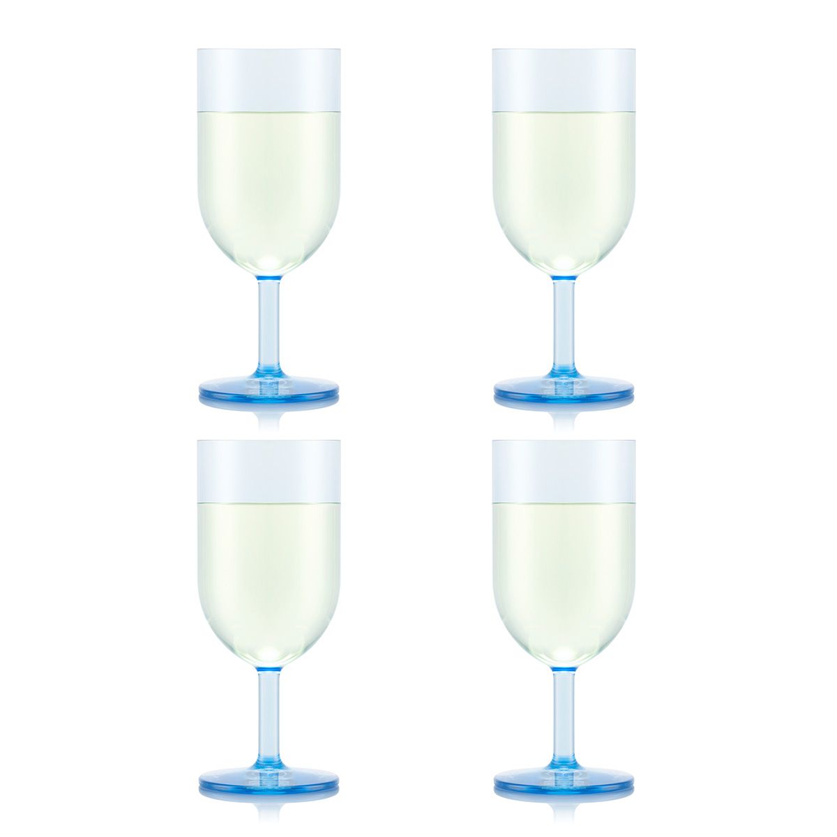 Bodum Verres à vin blanc Oktett 4 pièces. 0,23 L, Lune bleue