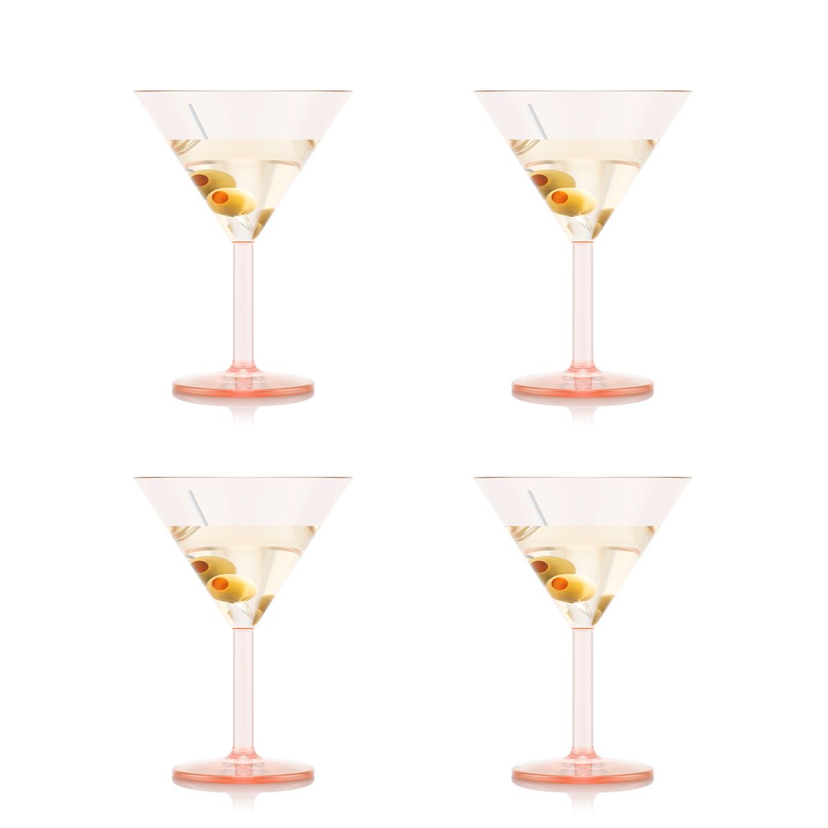 Bodum Oktett Verres à Martini 4 Pièces. 0,18 L, Fraise