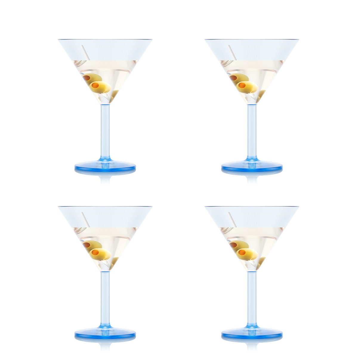 Bodum Oktett Martini Glasses 4 stk. 0,18 L, blåmåne