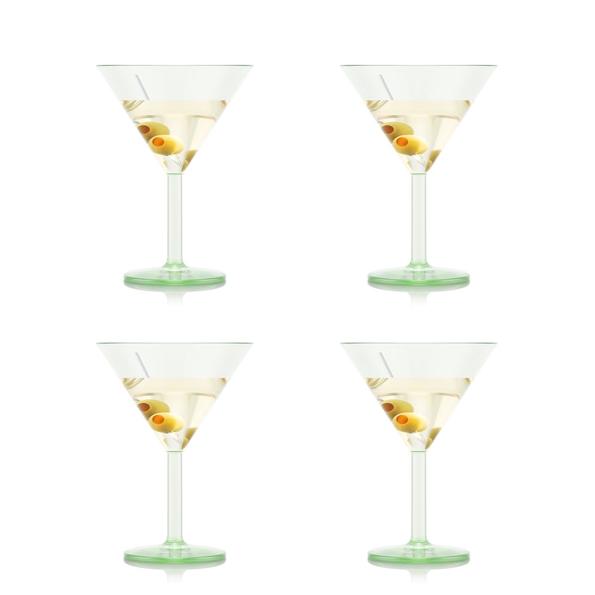 Bodum Oktett Martini眼镜4个。 0.18 L，开心果