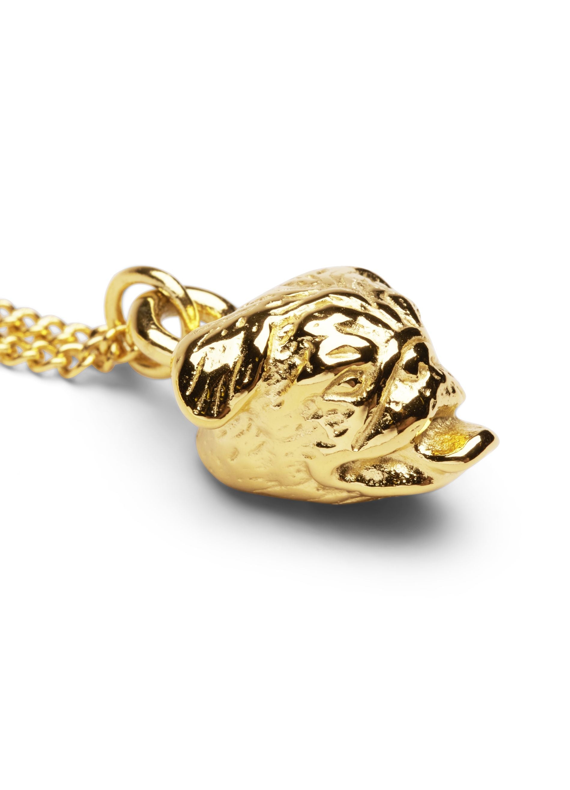Collar Skultuna Pug, oro chapado