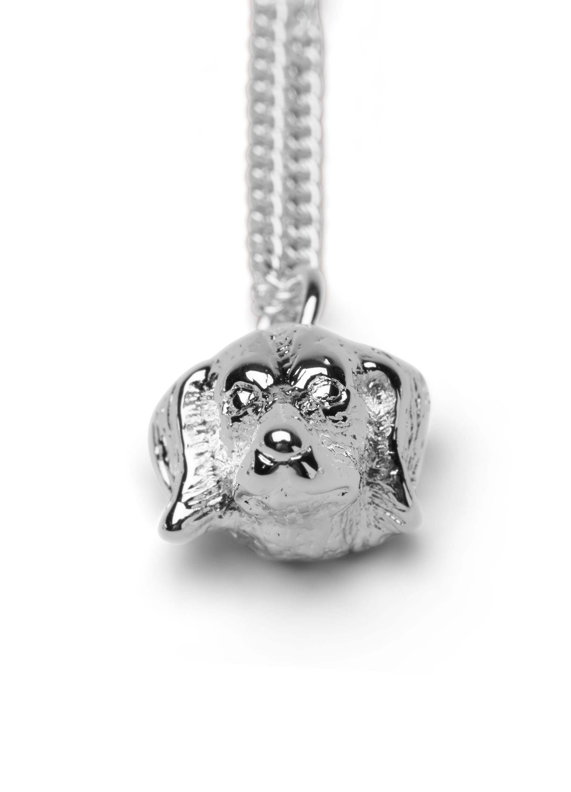 Skultuna Dachshund Necklace, Silver Plated