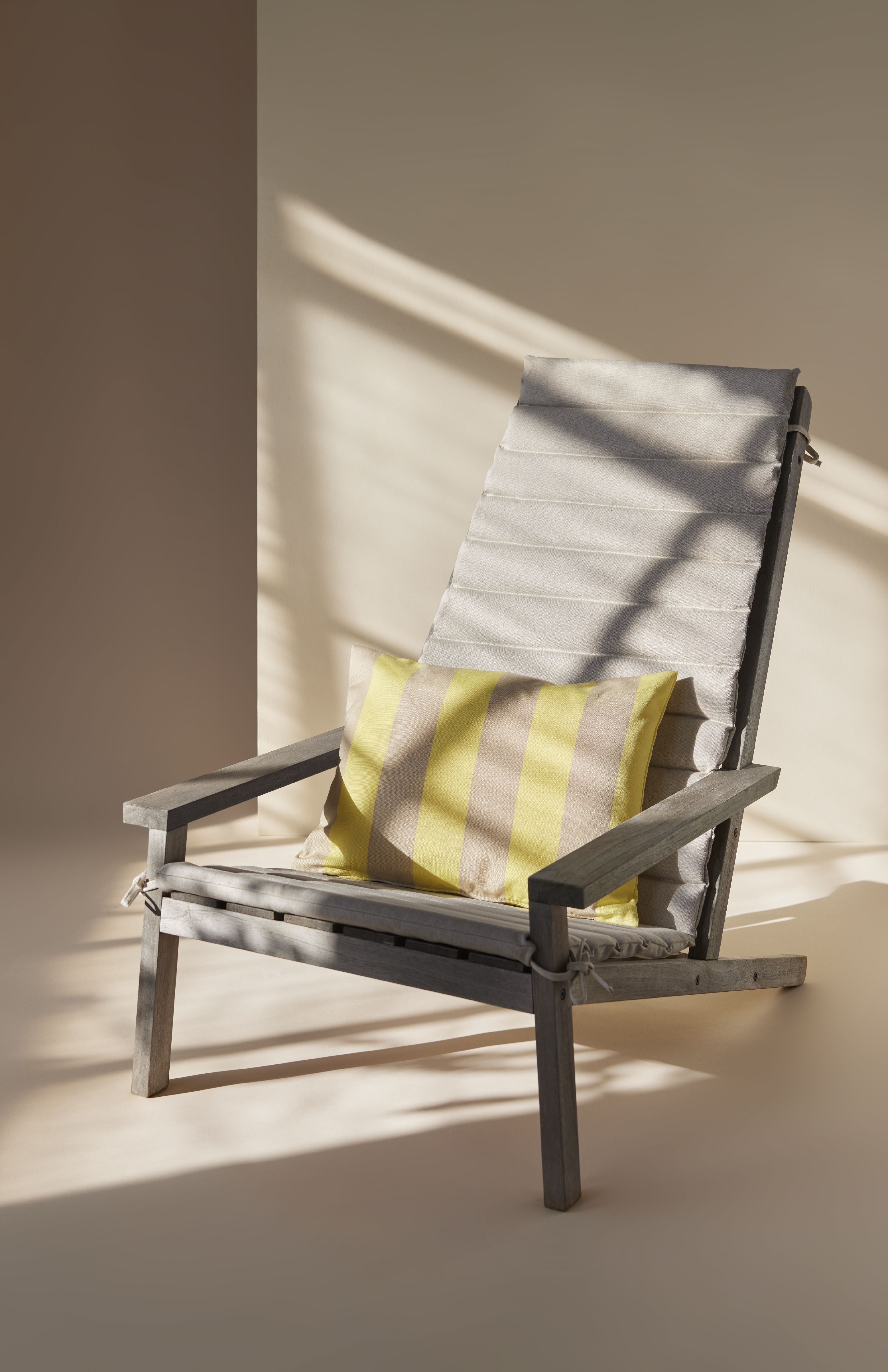 Skagerak Barriere Pillow 60x50 cm, citron/sandstribe