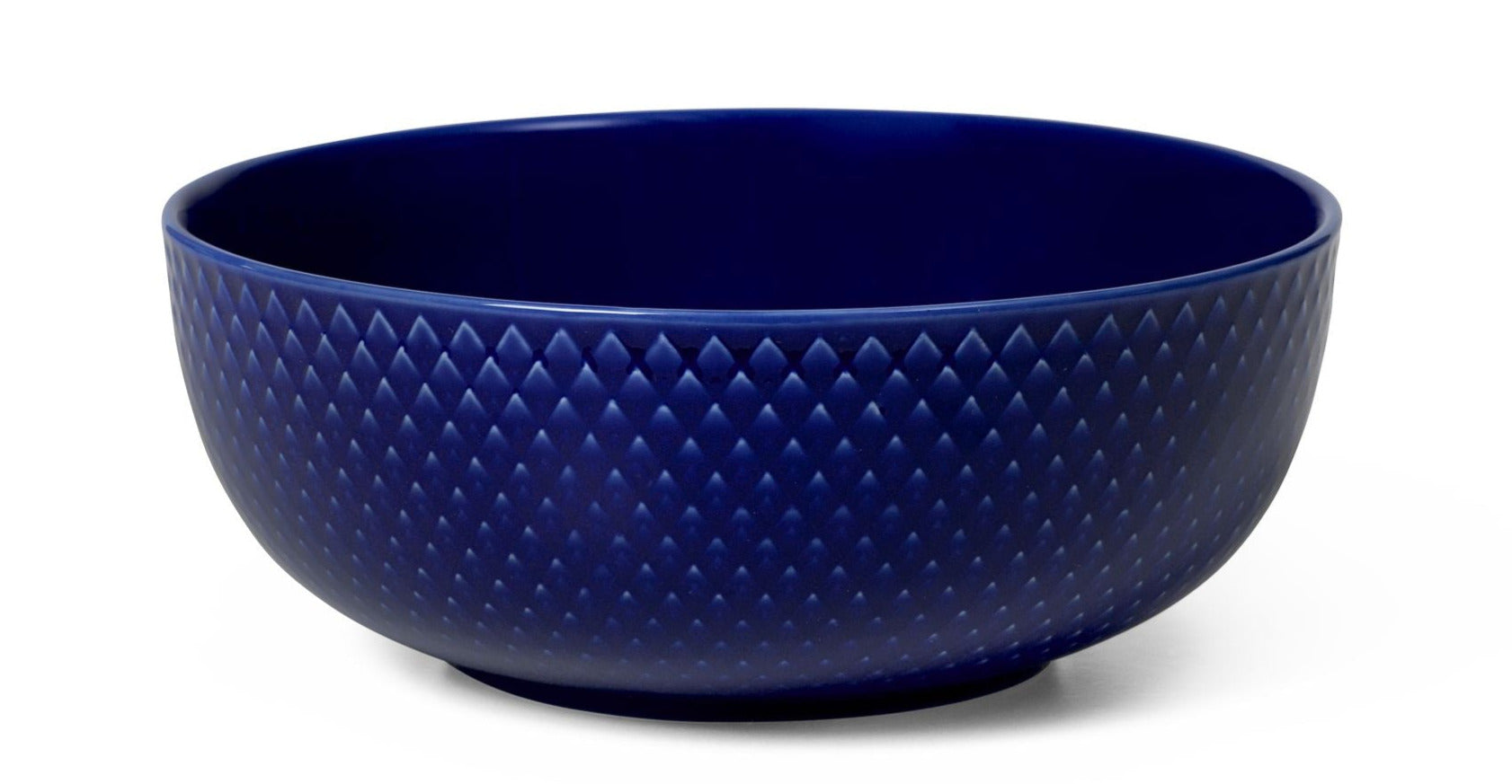 Lyngby Porcelæn Rhombe Color Bowl Ø15,5 cm, donkerblauw