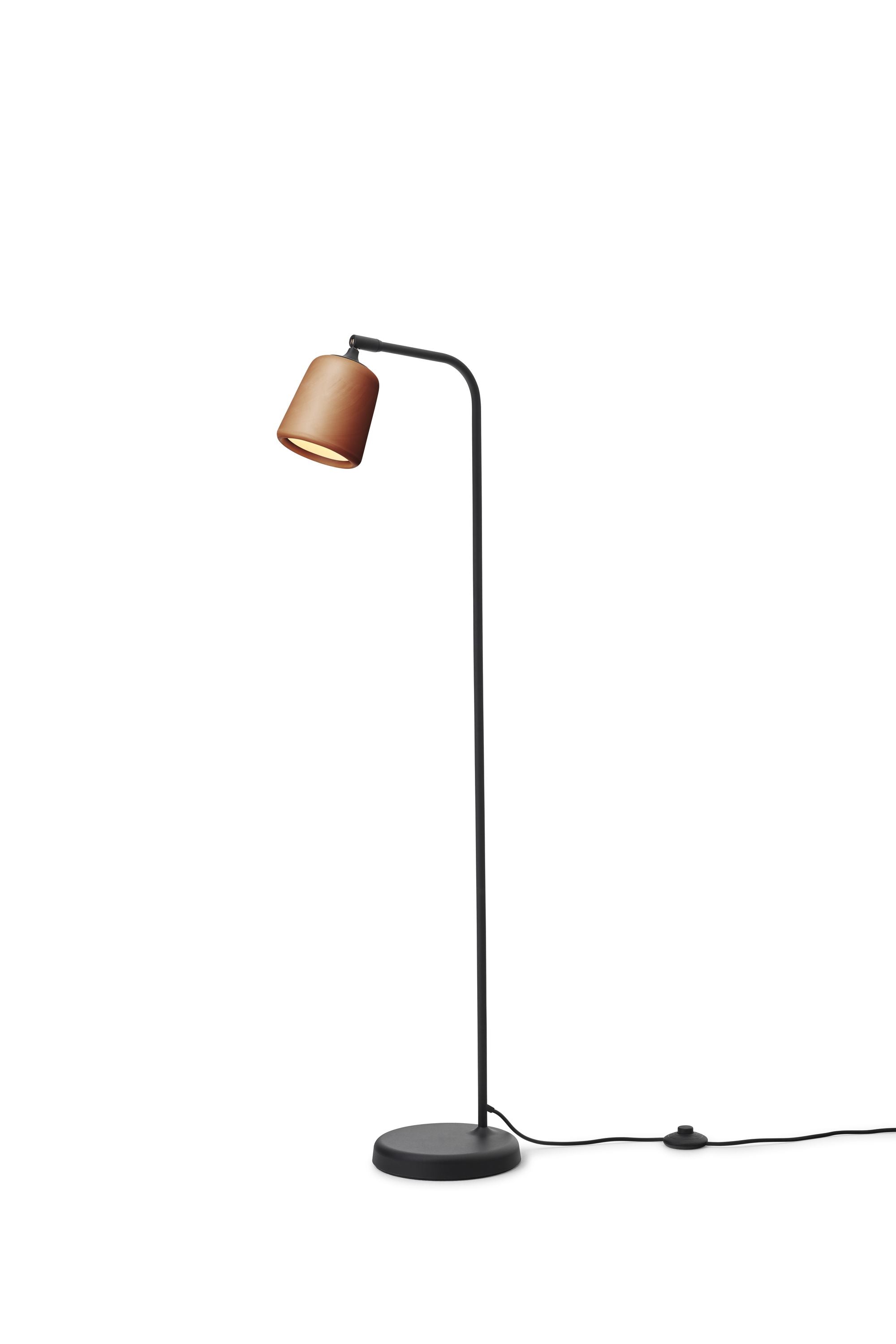 New Works Material Floor Lamp, Terracotta