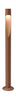  Flindt Garden Bollard LED 2700 K 65 W Base senza adattatore lungo Corten