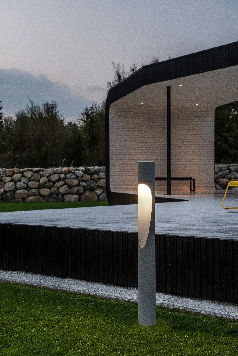 Louis Poulsen Flindt Bollard Clase II LED 3000 K 12 W Night Dim 80 cm, Corten