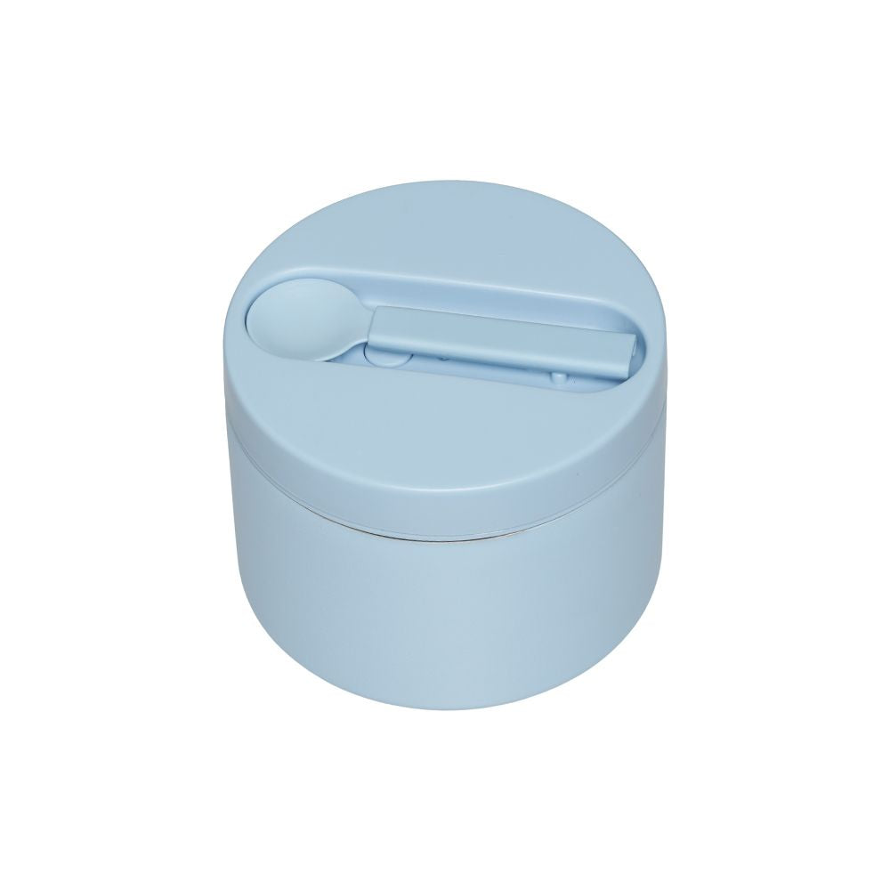 Lettere di design Viaggiare Thermo Lunch Box piccolo, azzurro