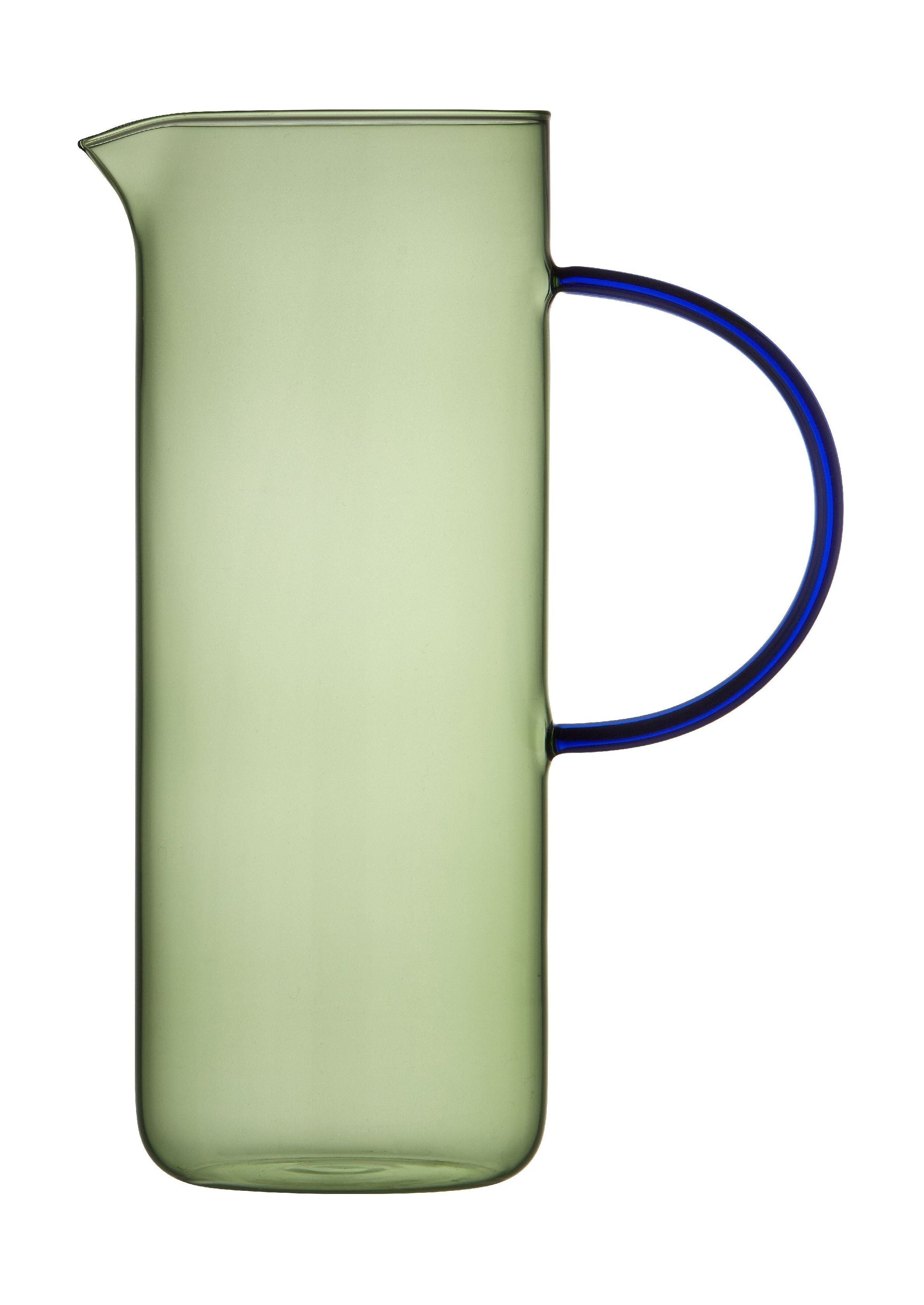 Jug de vidrio Lyngby Glas Torino 1,1 L, verde/azul