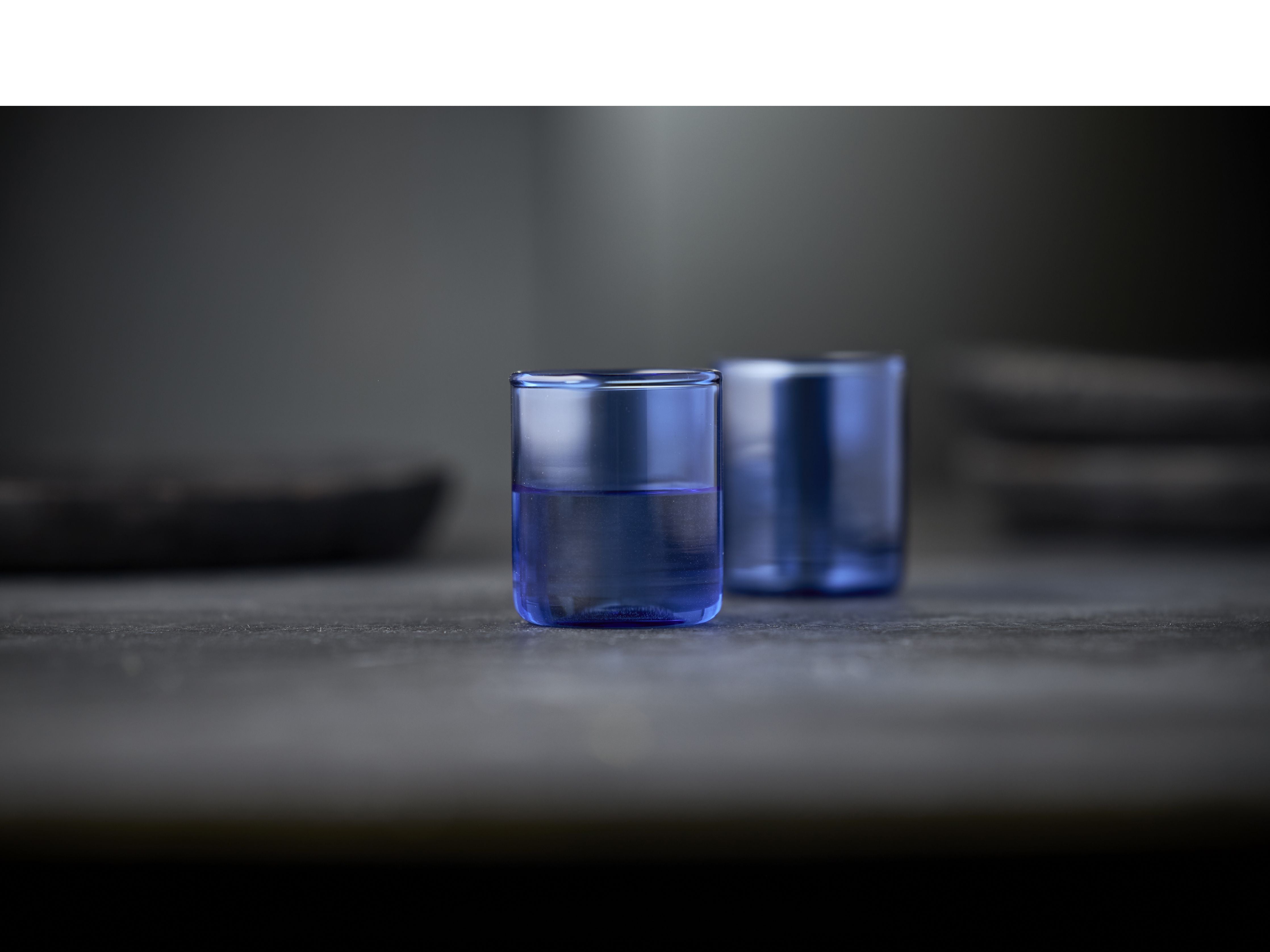 Lyngby Glas Torino Shot Glass 6 Cl 2 PCs, blau