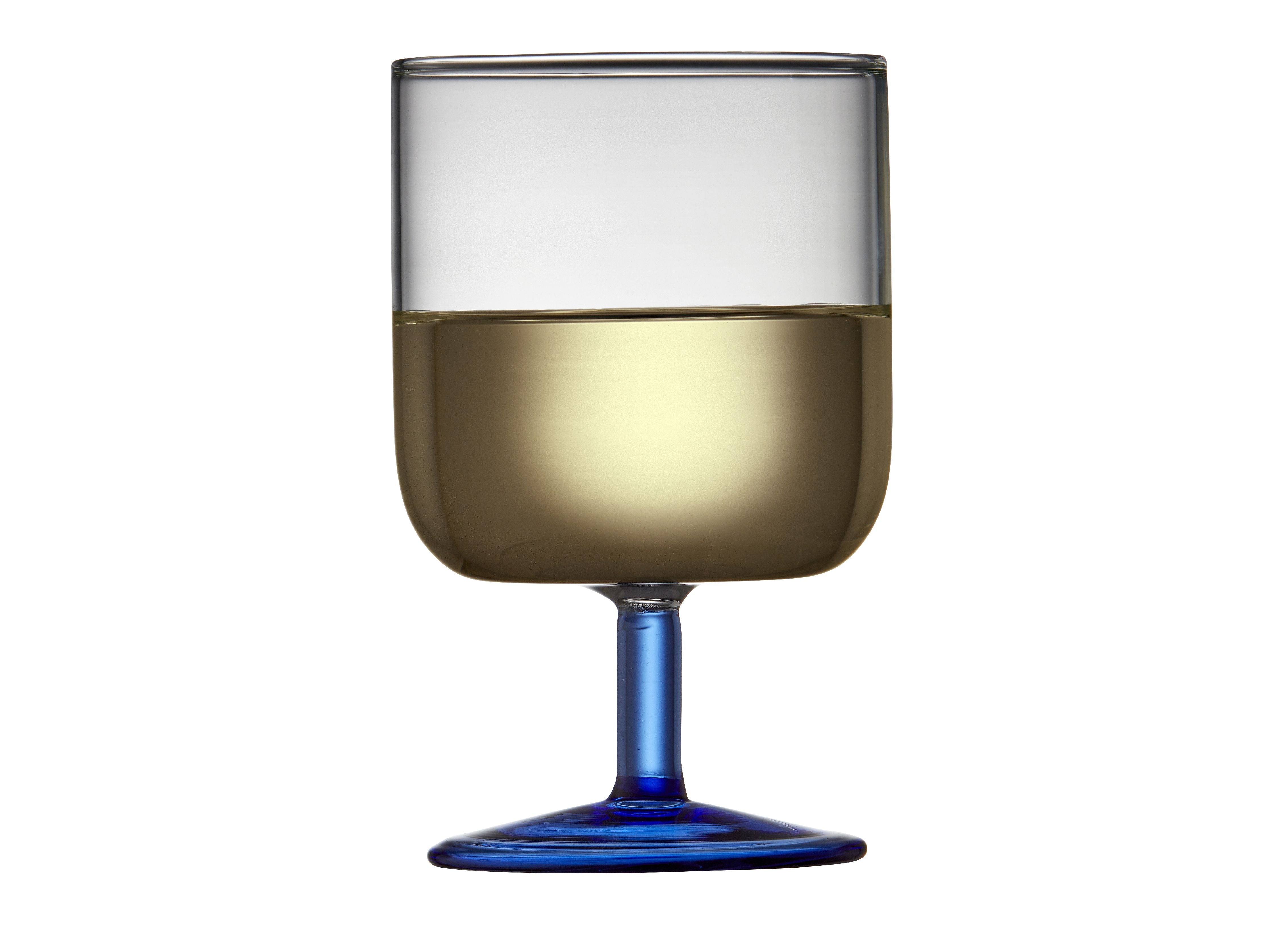 Lyngby Glas Torino Wine Glass 30 CL 2 -pc's, helder/blauw