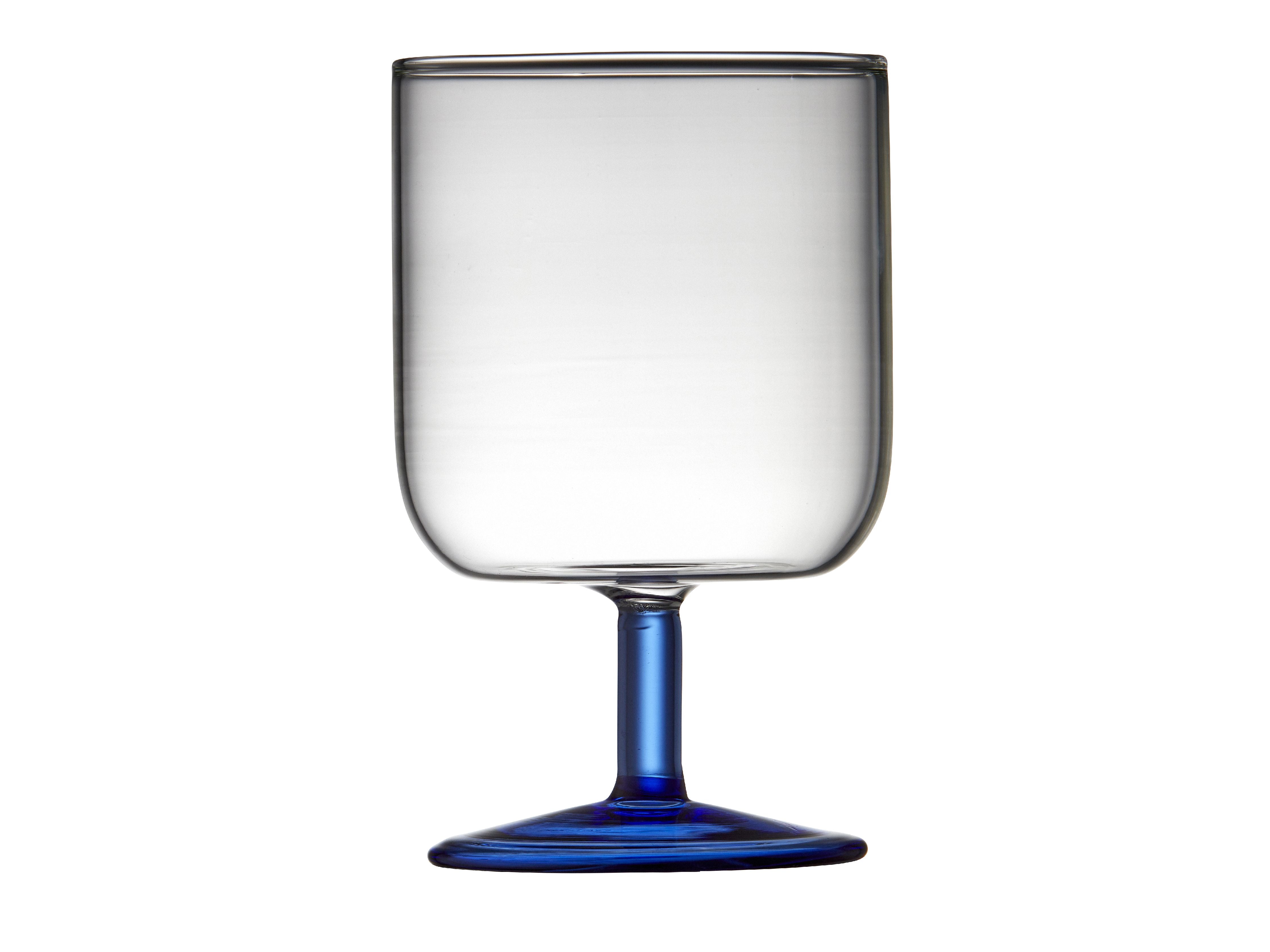 Lyngby Glas Torino Wine Glass 30 Cl 2 Pcs, Clear/Blue