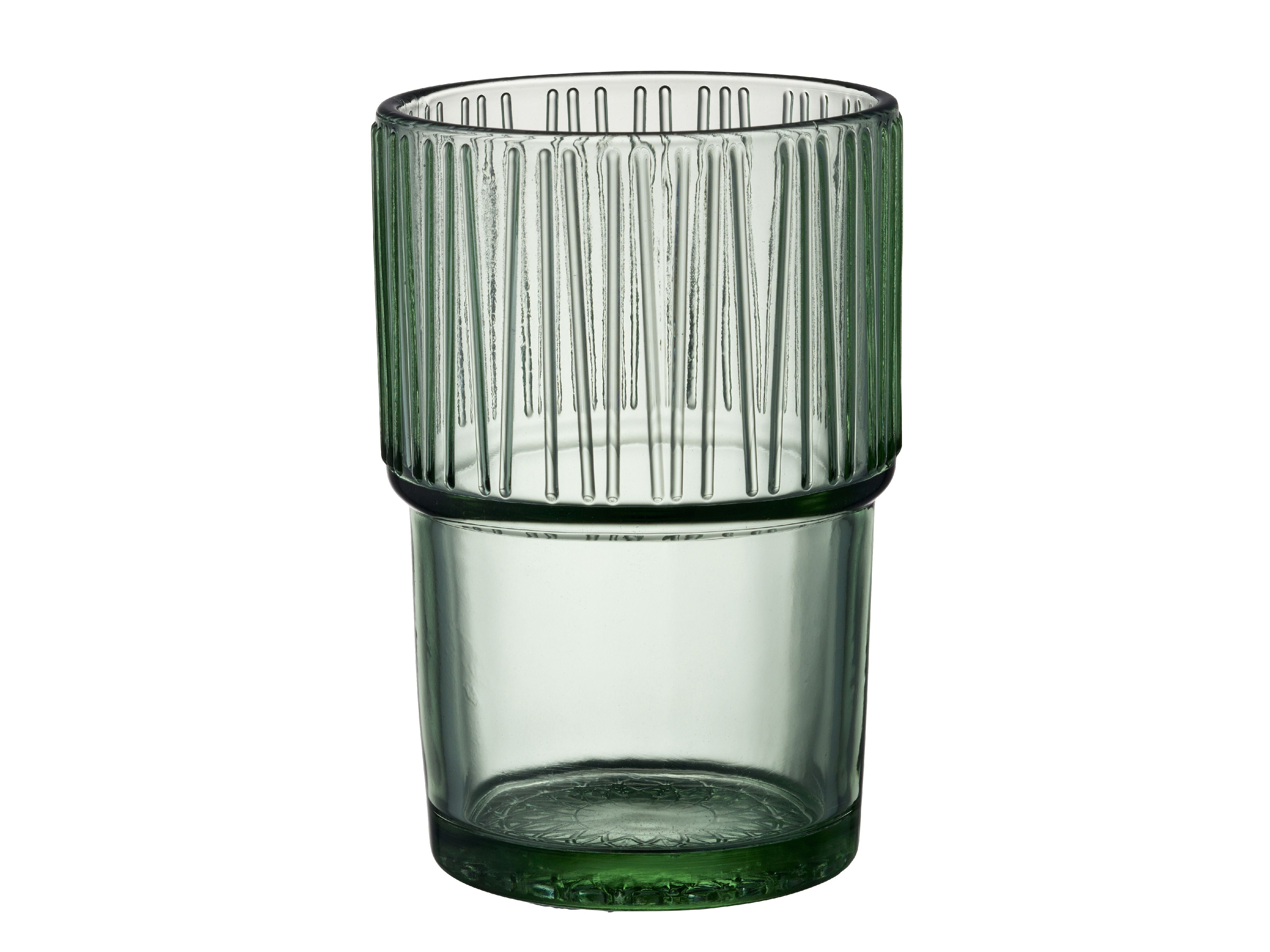 Bitz Kusintha Café Glass 12,5 cm 38 Cl 4 PCS, verde