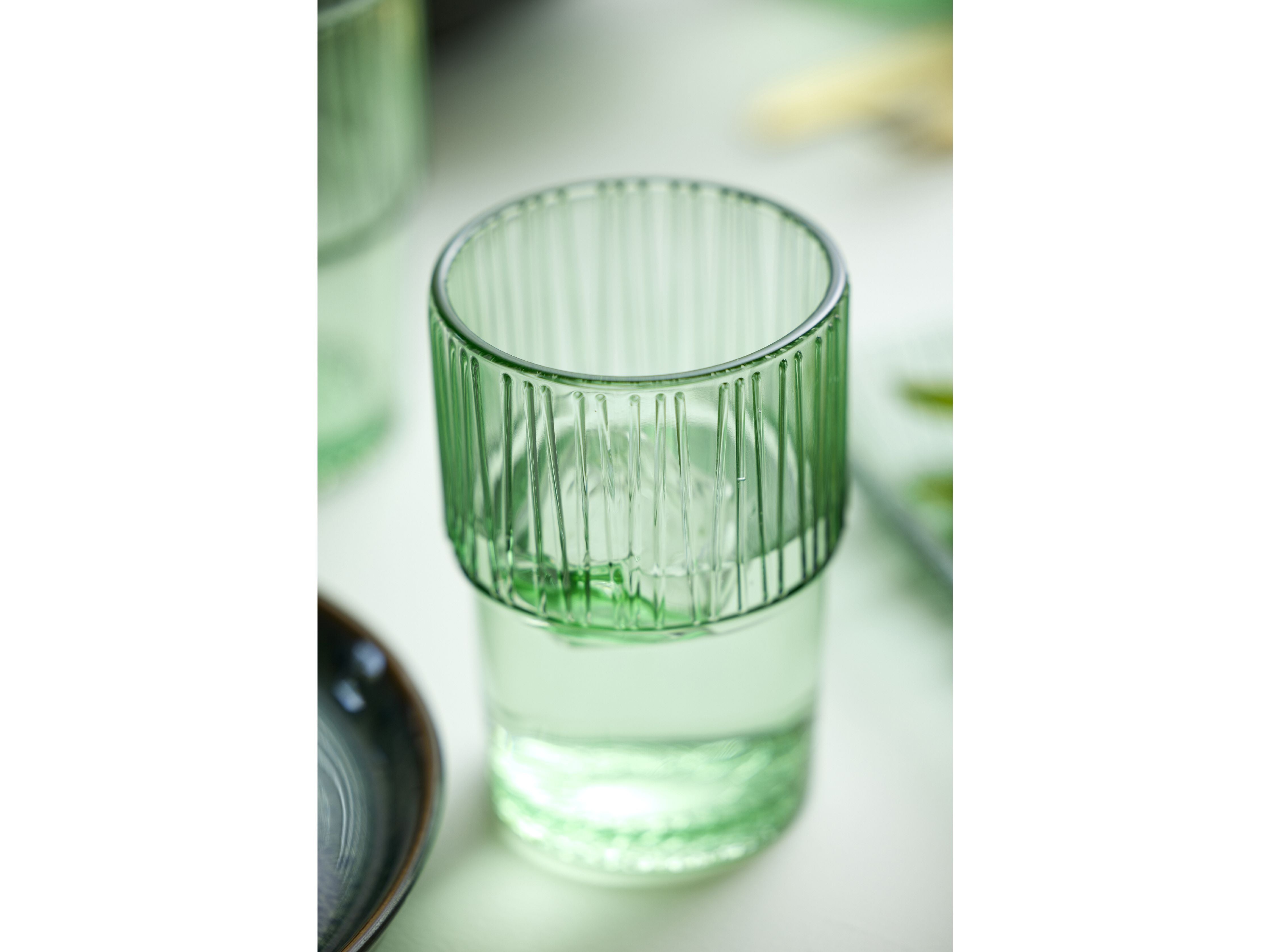 Bitz Kusintha Café Glass 12,5 cm 38 Cl 4 PCS, verde