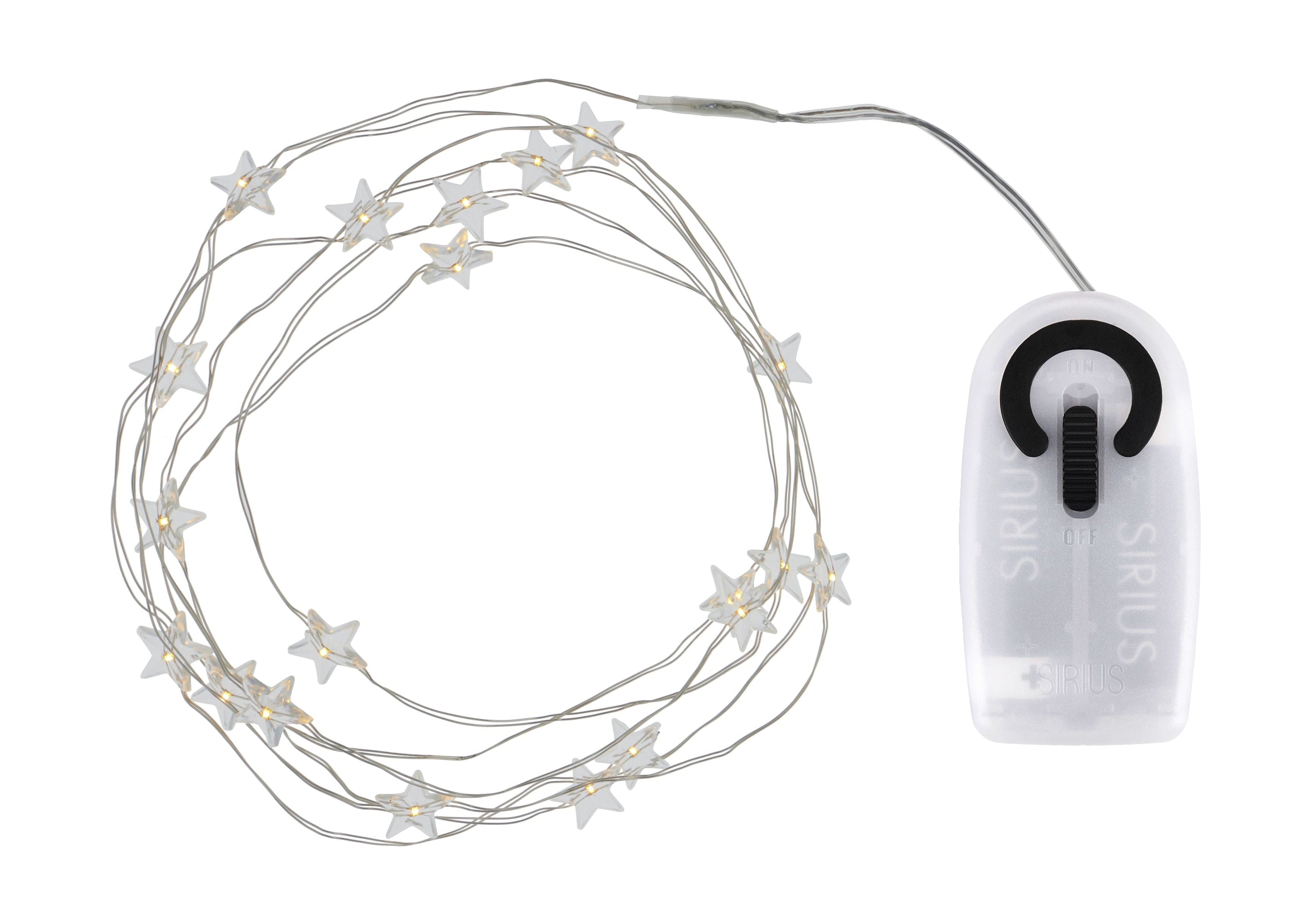 Chaîne légère LED de Sirius Trille Star 20 Le DS, Clear / Silver