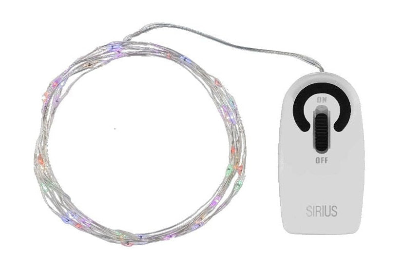 Sirius Knirke Multi Light Chain 40 Le DS, flerfarvet/sølv
