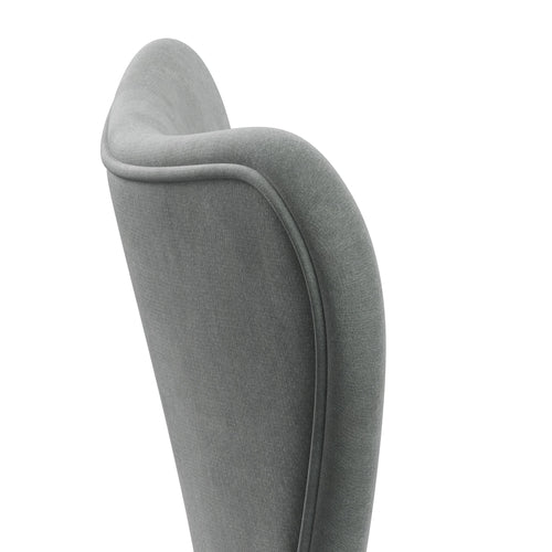 Fritz Hansen 3107 chaise complète complète, gris de joint en velours chromé / belfast