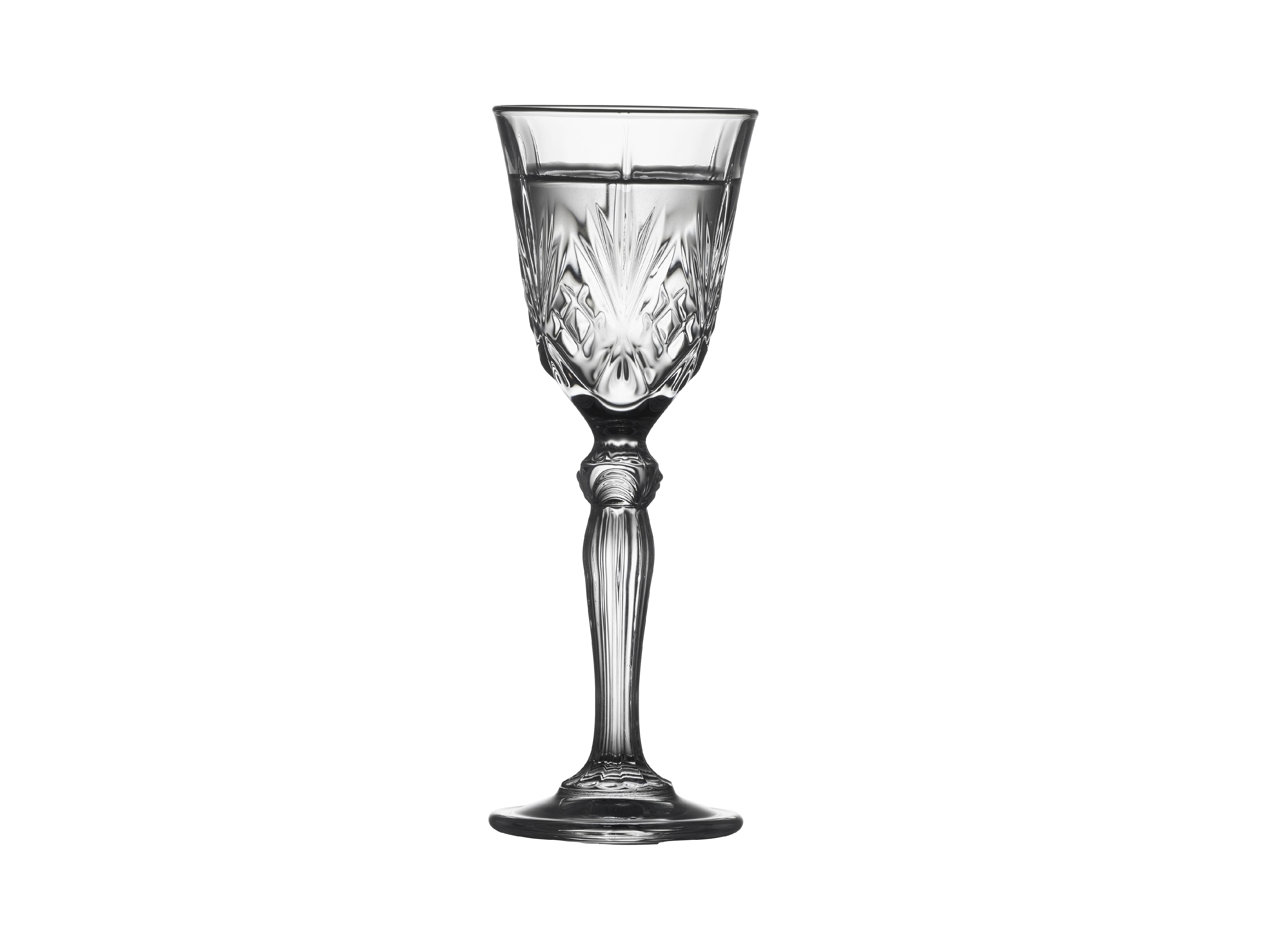 Lyngby Glas Krystal Melodia Aquavit Glass 5 Cl 4 Pcs