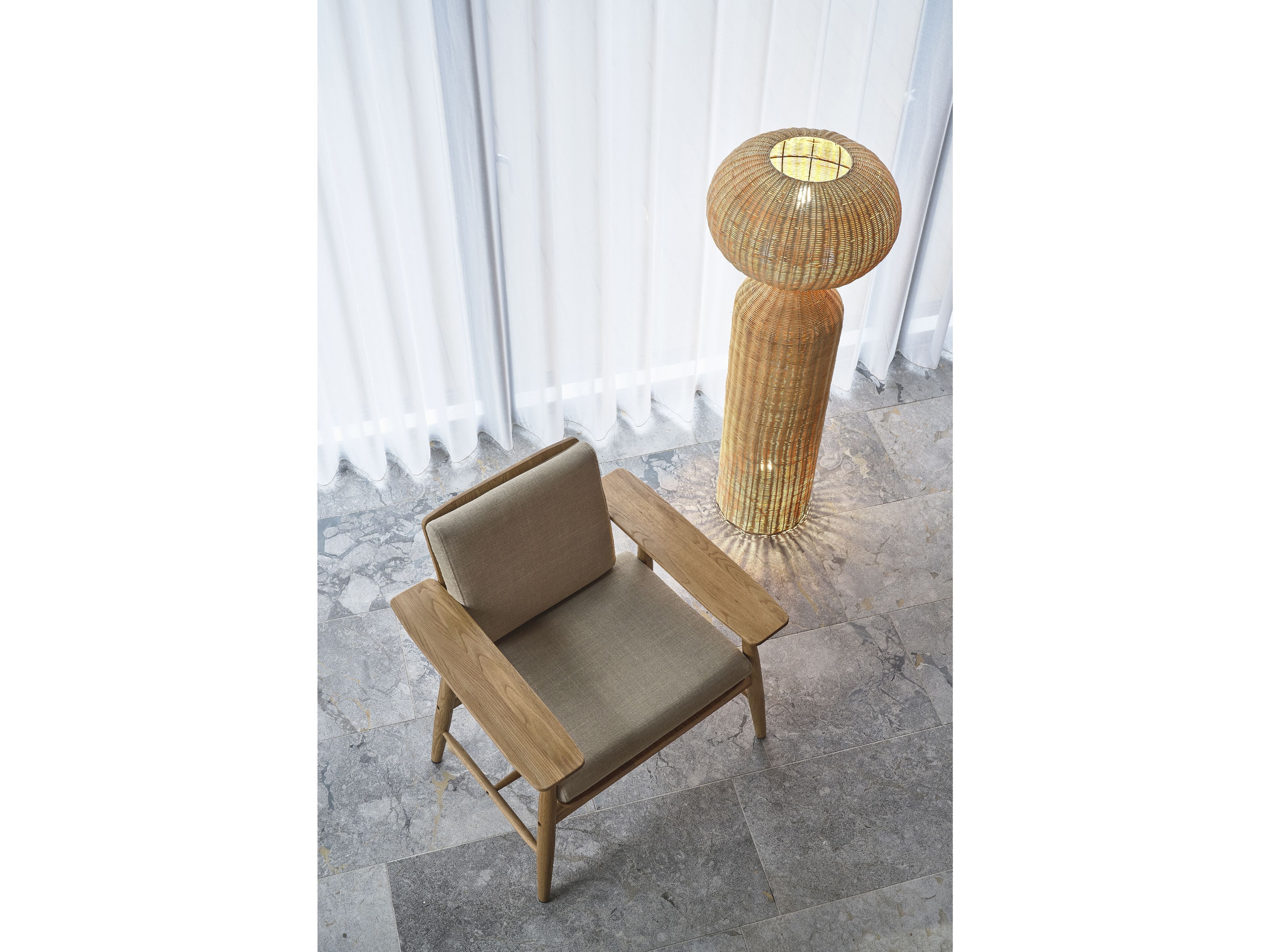 Villa Collection Bodo Lounge Chair, Nature Oiled