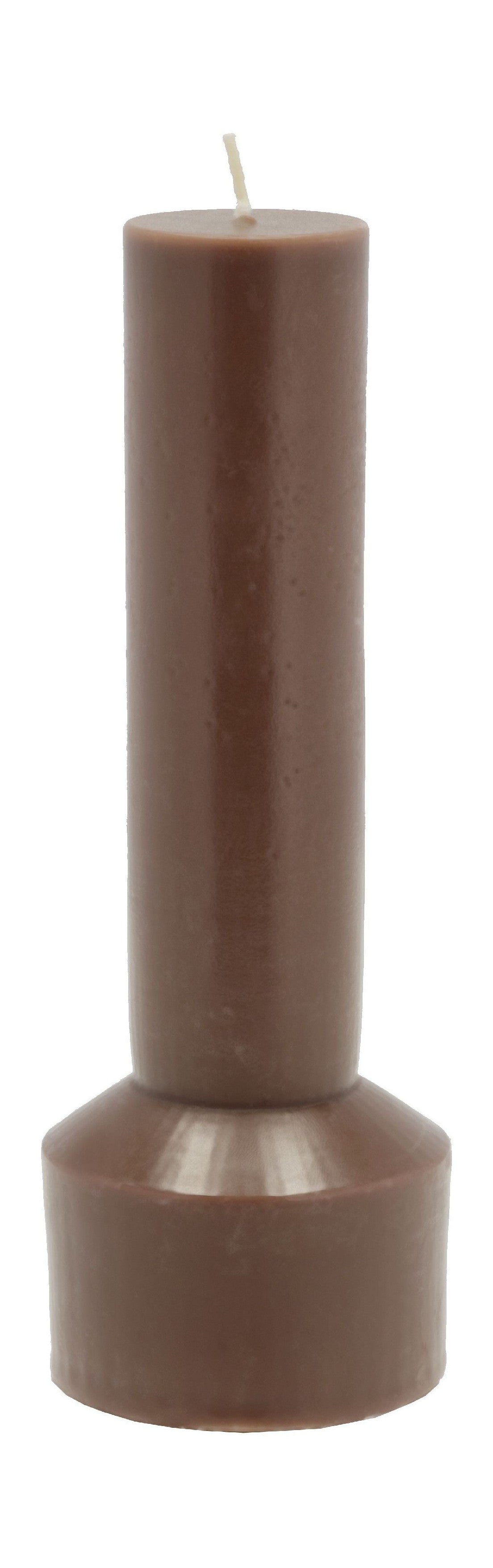 别墅收集hvils支柱蜡烛Ø7x 20厘米，棕色