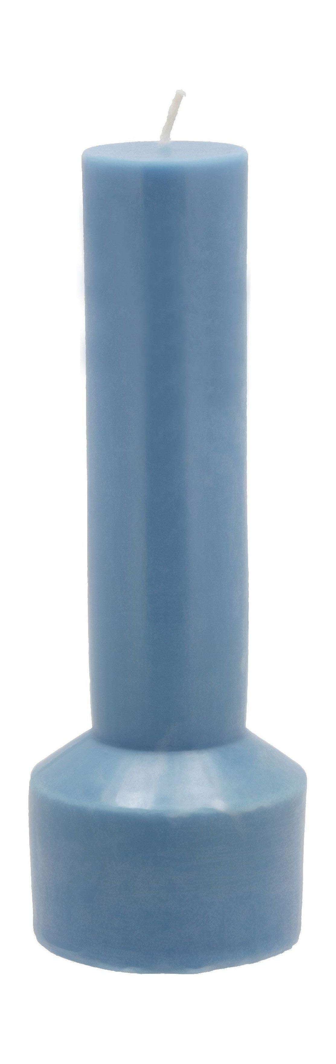 Candela del pilastro della collezione Villa Collection Ø 7 x 20 cm, blu