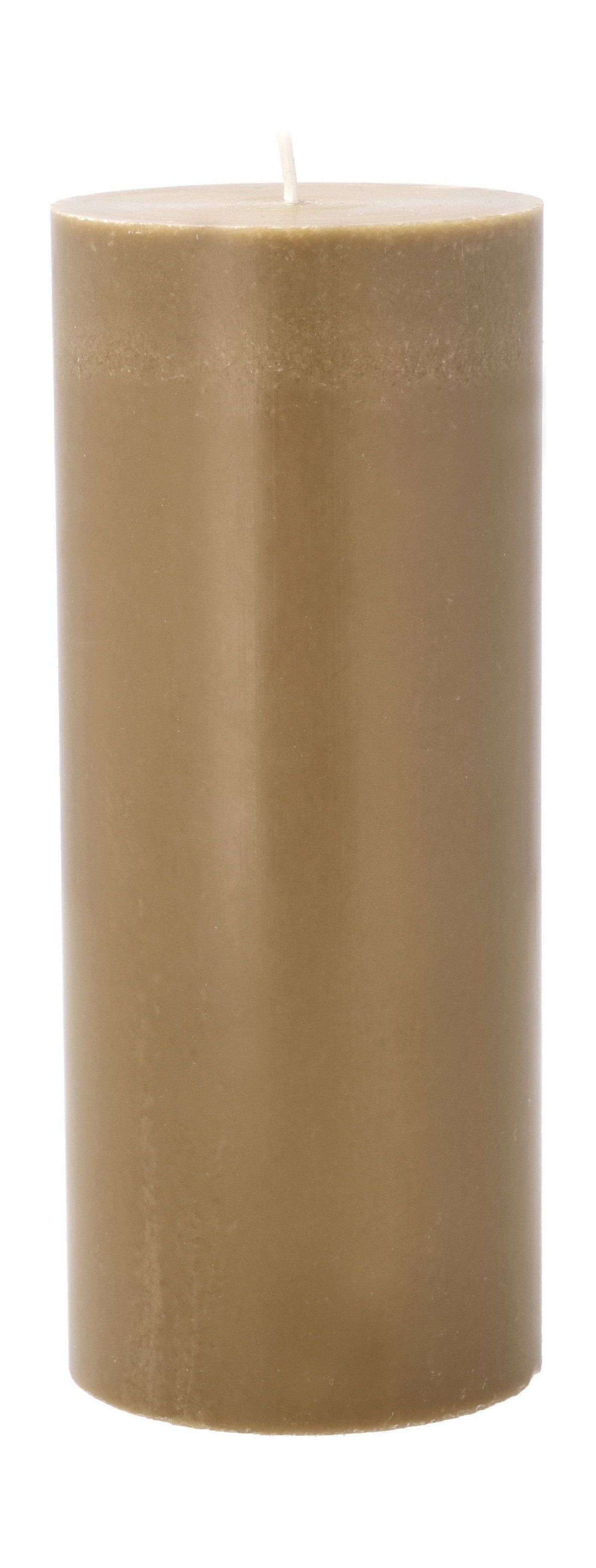 别墅收集Trae Pillar CandleØ7.8x 19厘米，琥珀色